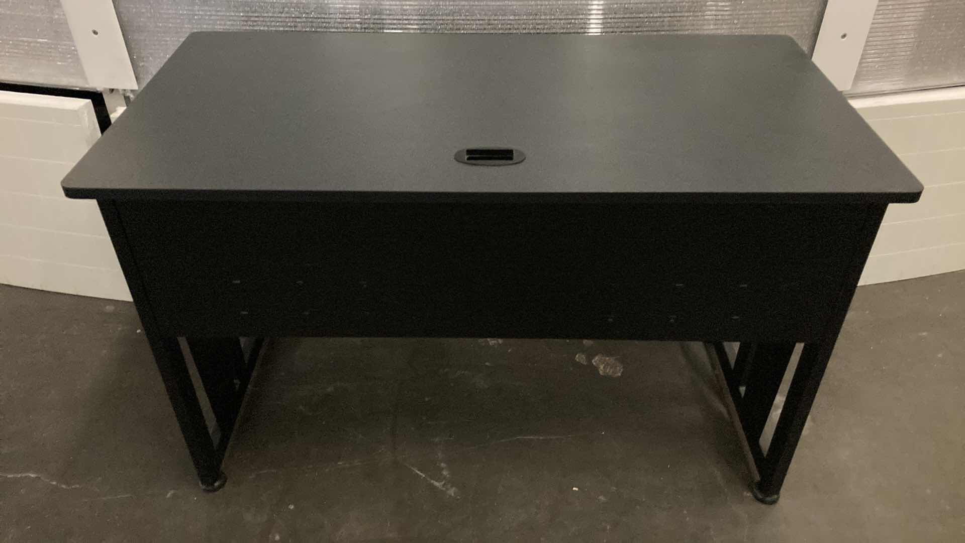 Photo 1 of COMPUTER WORKSTATION BLACK DESK 47” X 24” H30”