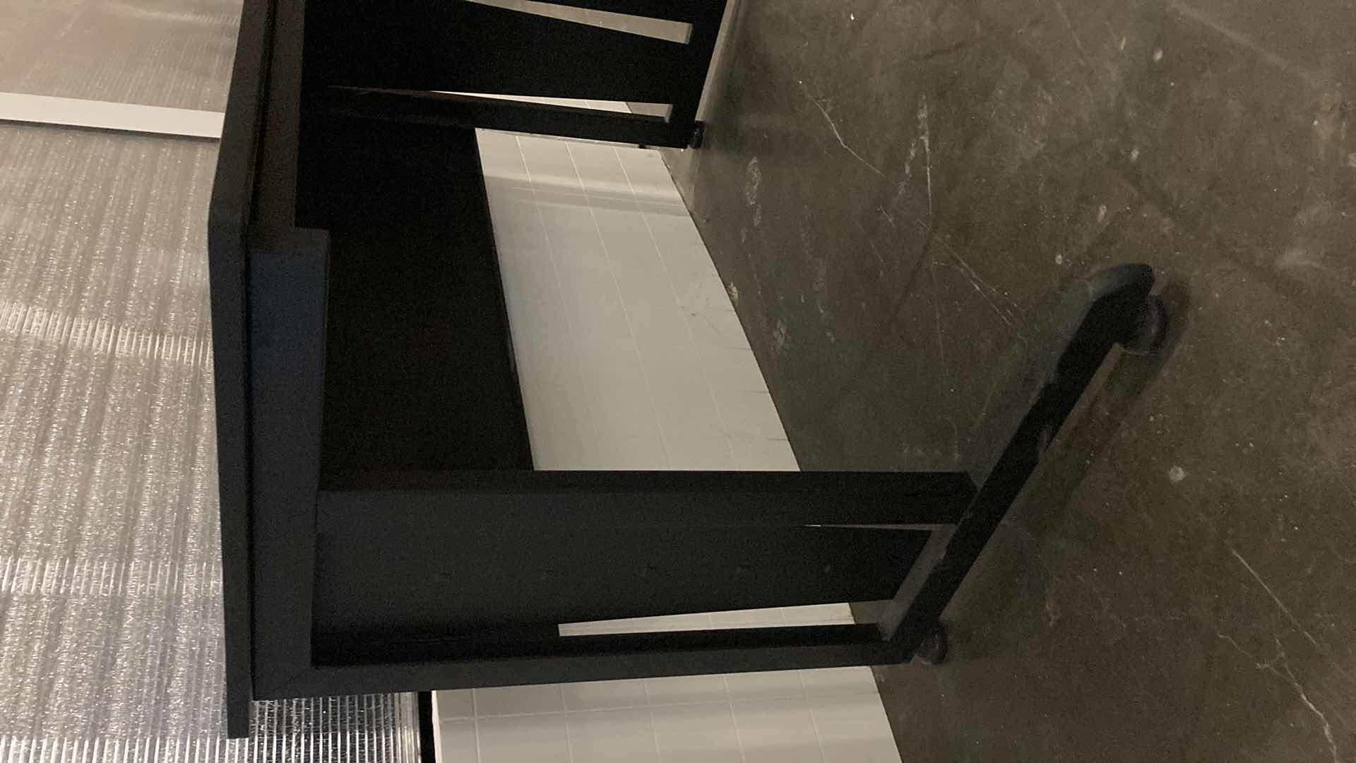 Photo 1 of COMPUTER WORKSTATION BLACK DESK 47” X 24” H30”