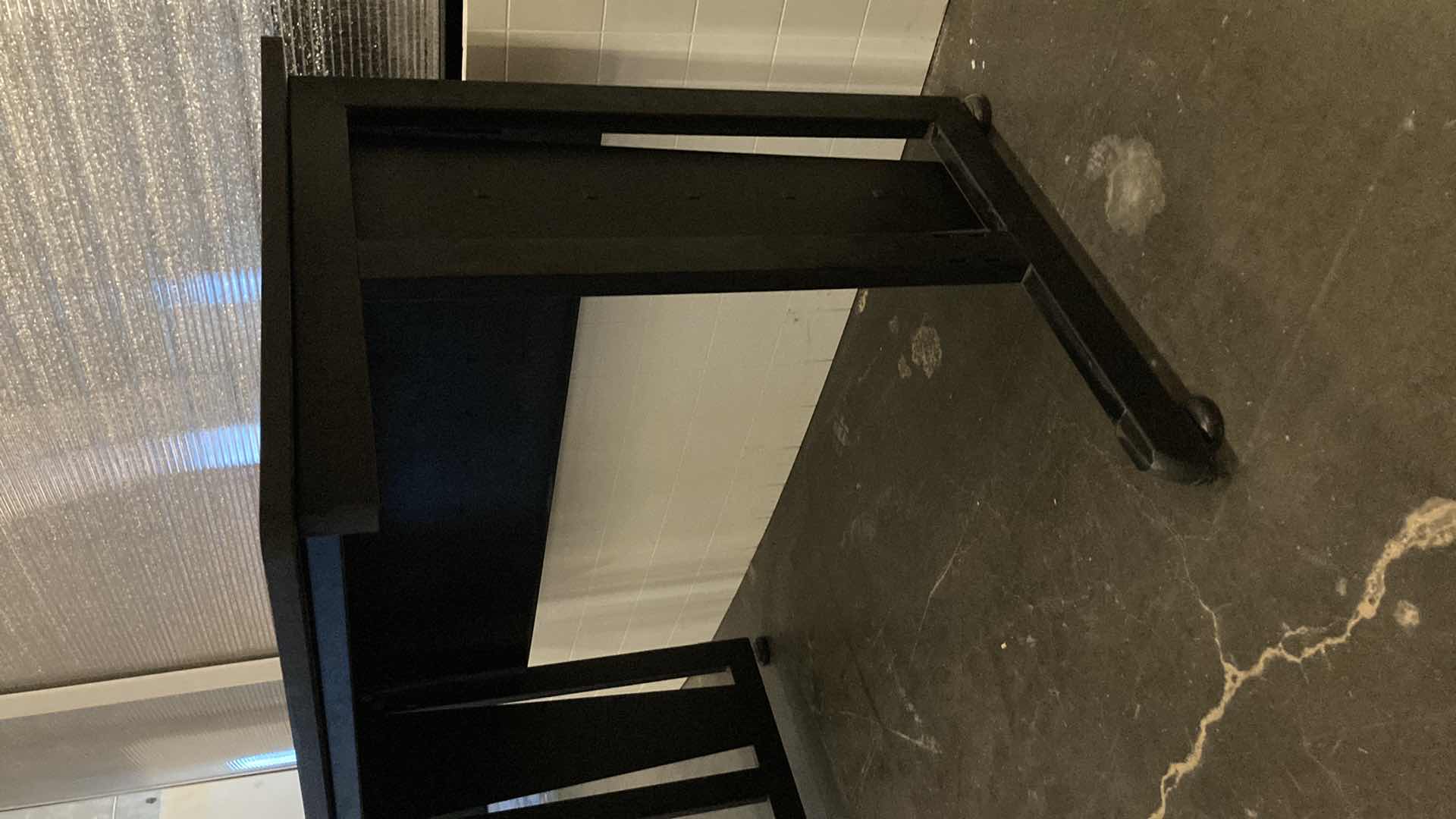 Photo 1 of COMPUTER WORKSTATION BLACK DESK 47” X 24” H30”