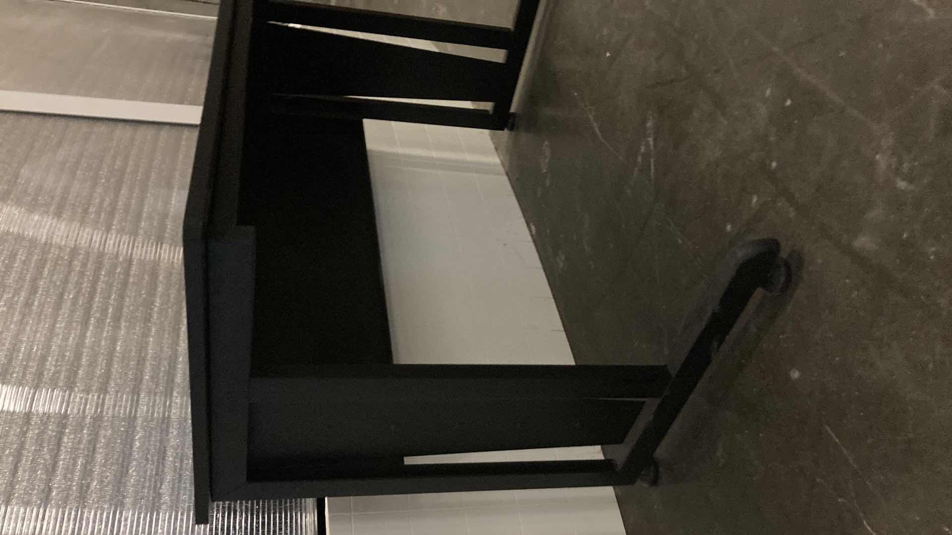 Photo 3 of COMPUTER WORKSTATION BLACK DESK 47” X 24” H30”