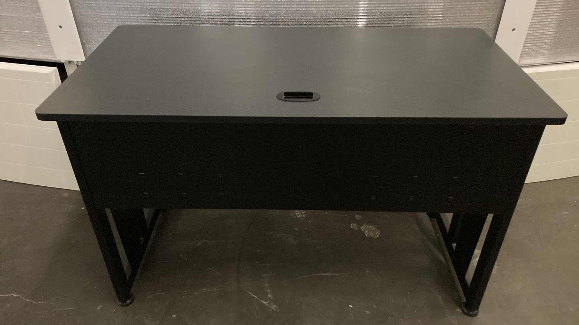 Photo 5 of COMPUTER WORKSTATION BLACK DESK 47” X 24” H30”