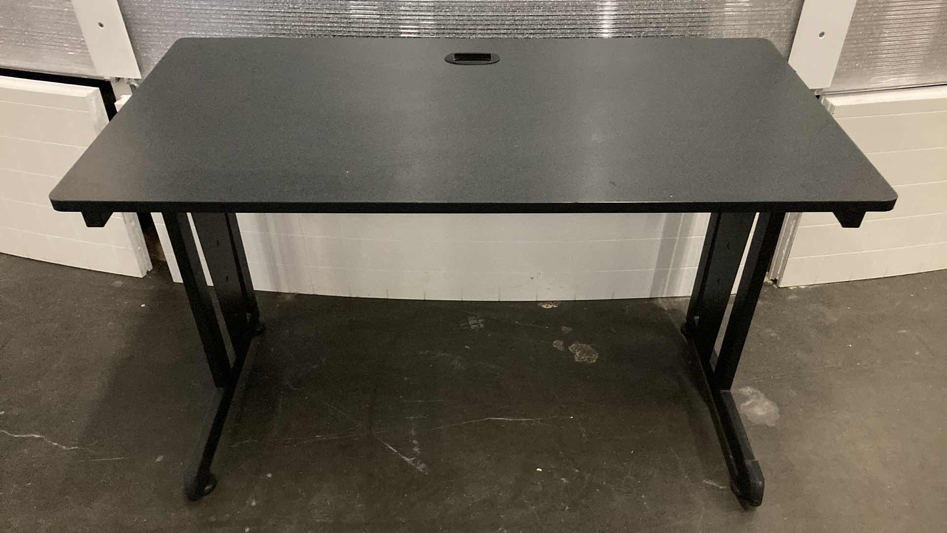 Photo 1 of COMPUTER WORKSTATION BLACK DESK 47” X 24” H30”