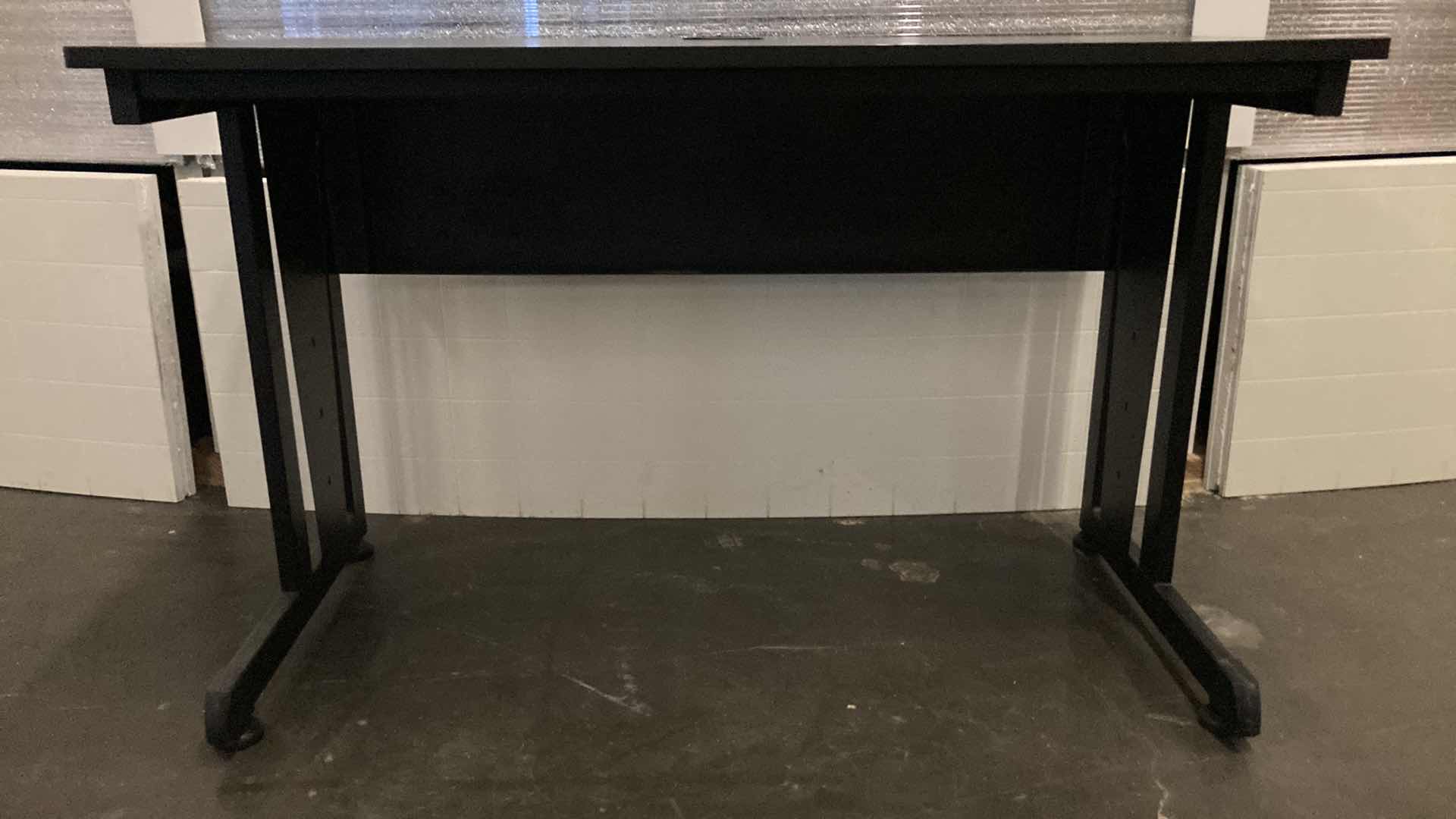 Photo 2 of COMPUTER WORKSTATION BLACK DESK 47” X 24” H30”