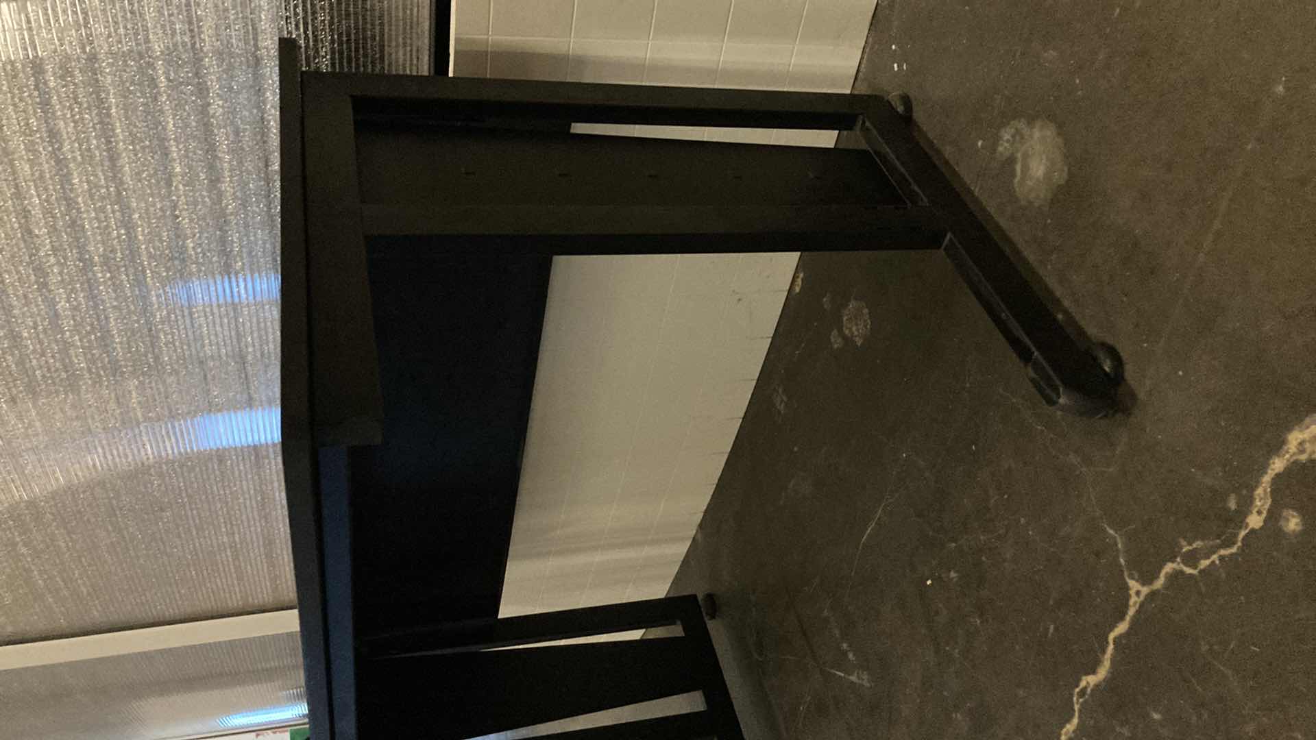 Photo 4 of COMPUTER WORKSTATION BLACK DESK 47” X 24” H30”