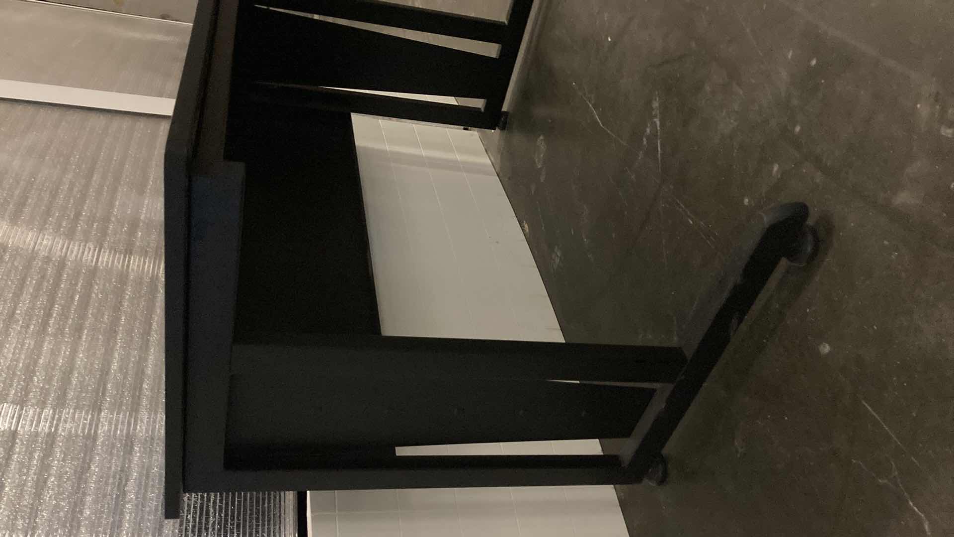 Photo 3 of COMPUTER WORKSTATION BLACK DESK 47” X 24” H30”