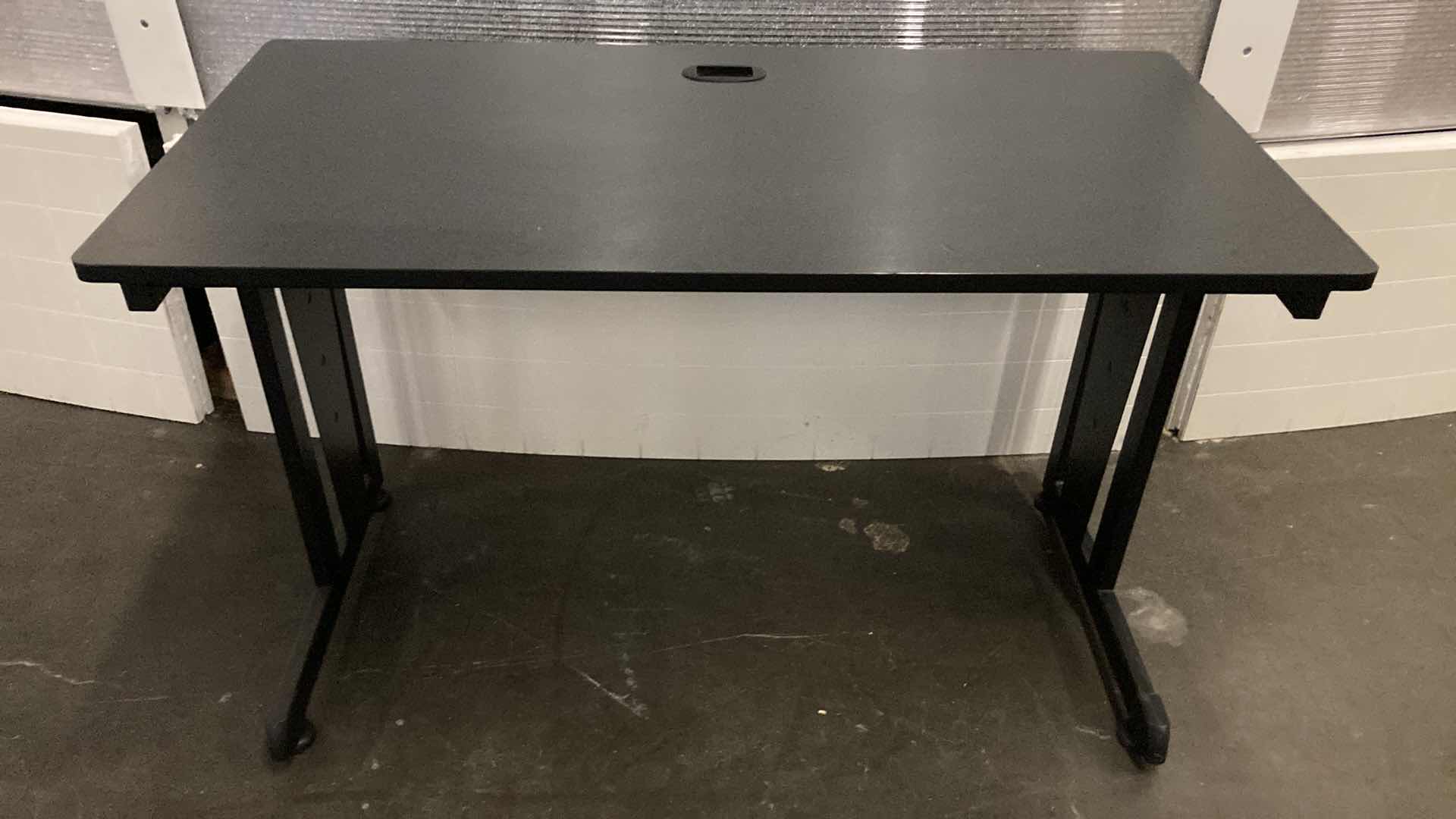Photo 1 of COMPUTER WORKSTATION BLACK DESK 47” X 24” H30”