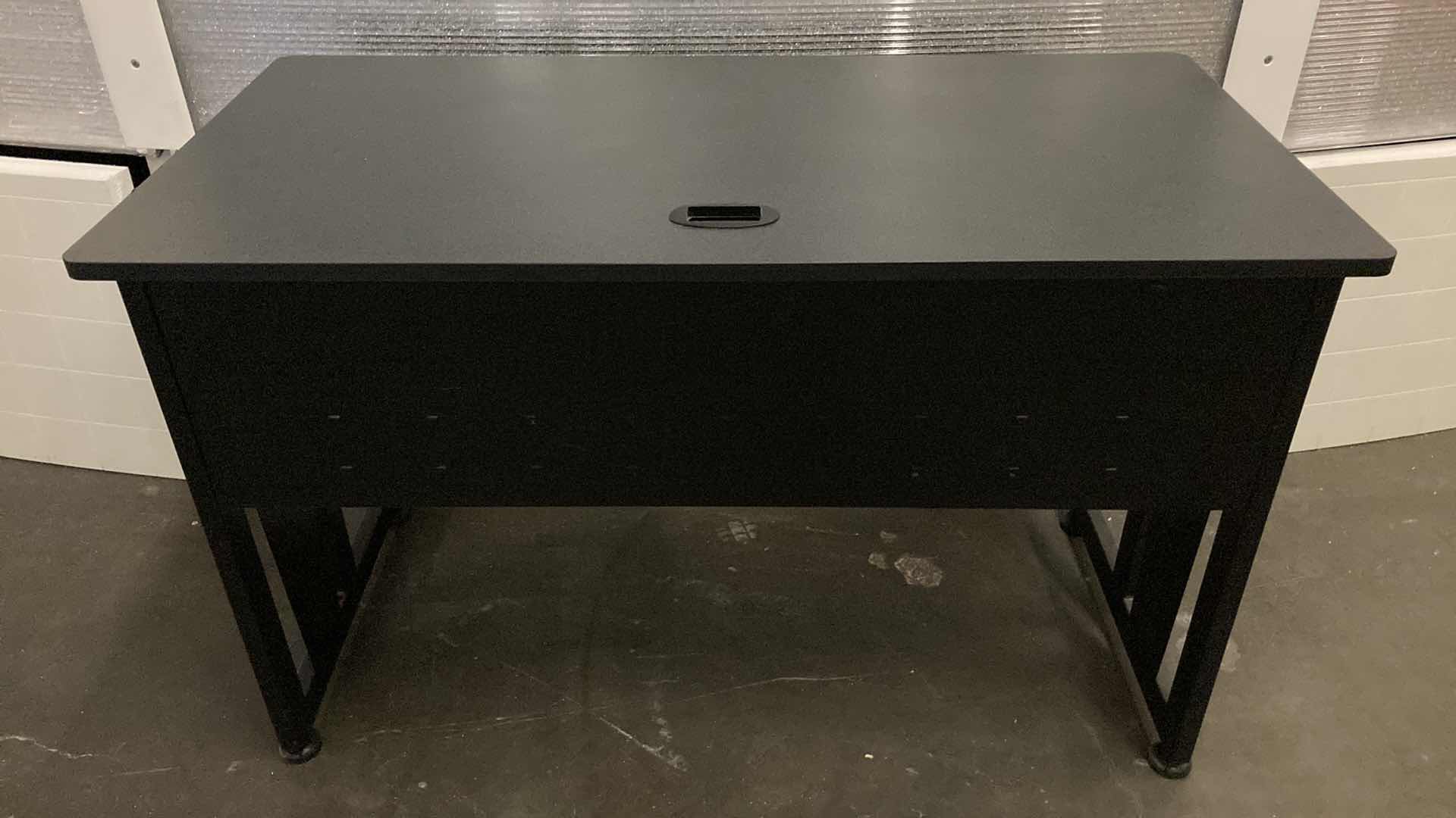 Photo 5 of COMPUTER WORKSTATION BLACK DESK 47” X 24” H30”
