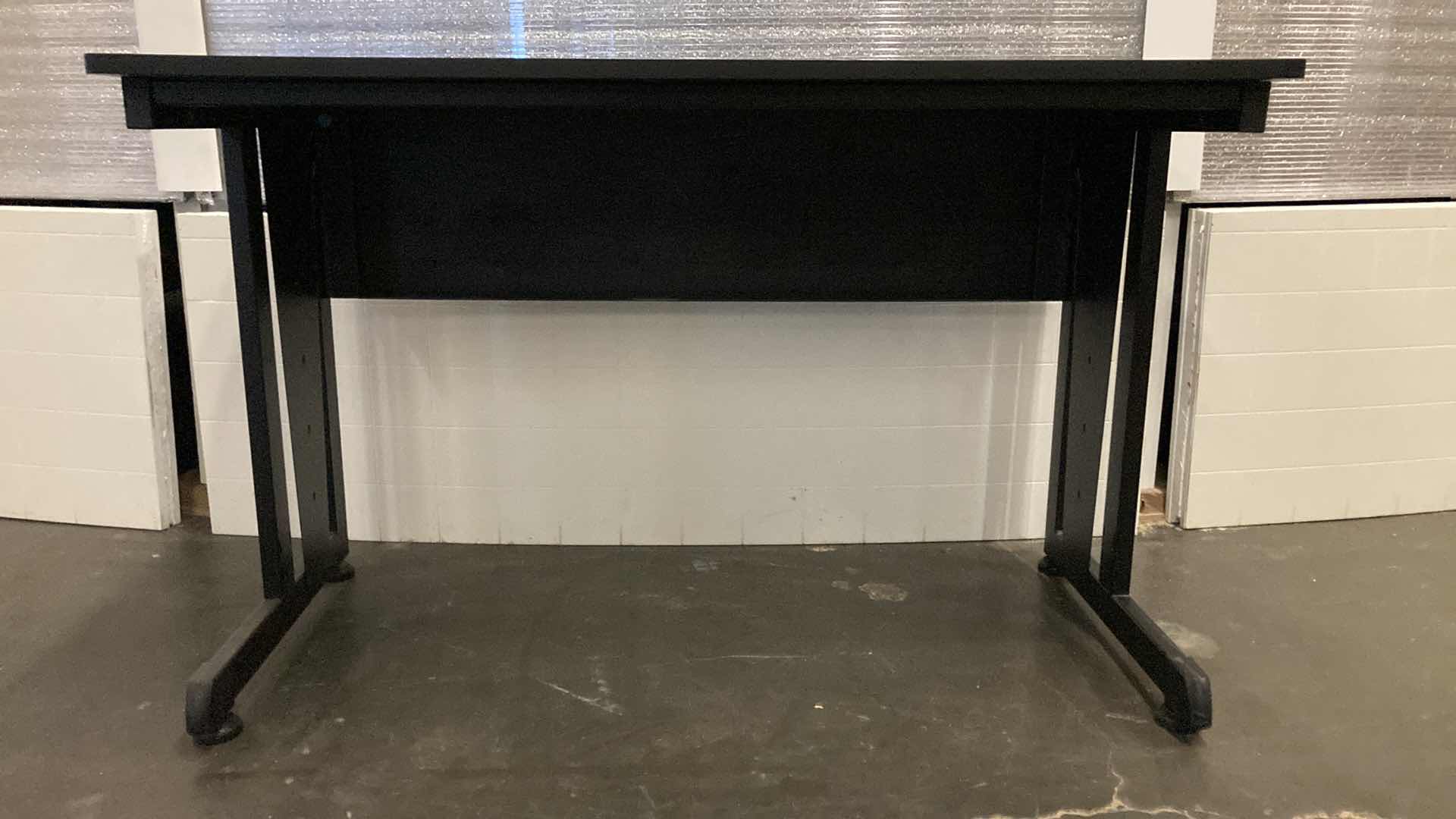 Photo 1 of COMPUTER WORKSTATION BLACK DESK 47” X 24” H30”