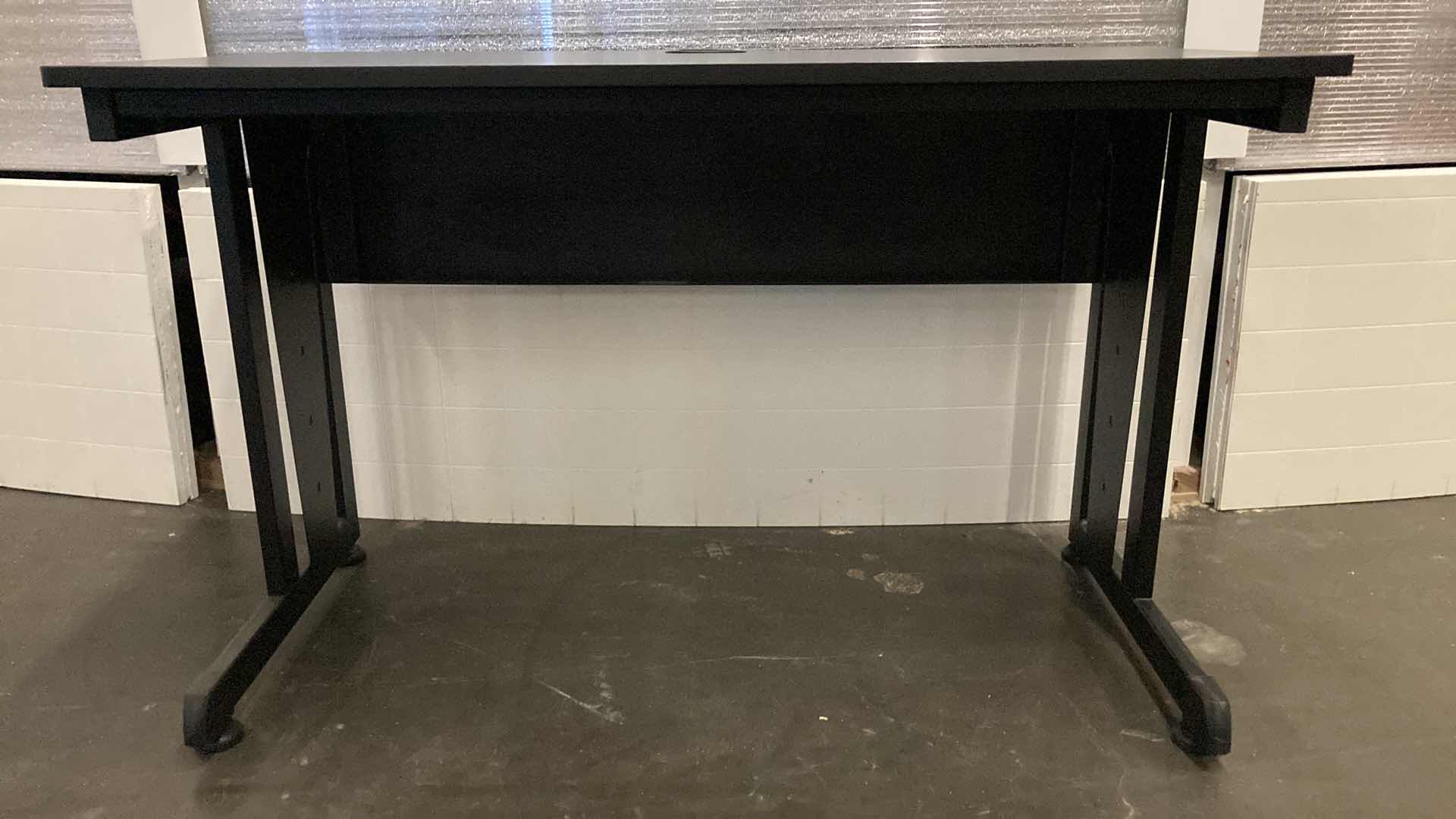 Photo 1 of COMPUTER WORKSTATION BLACK DESK 47” X 24” H30”
