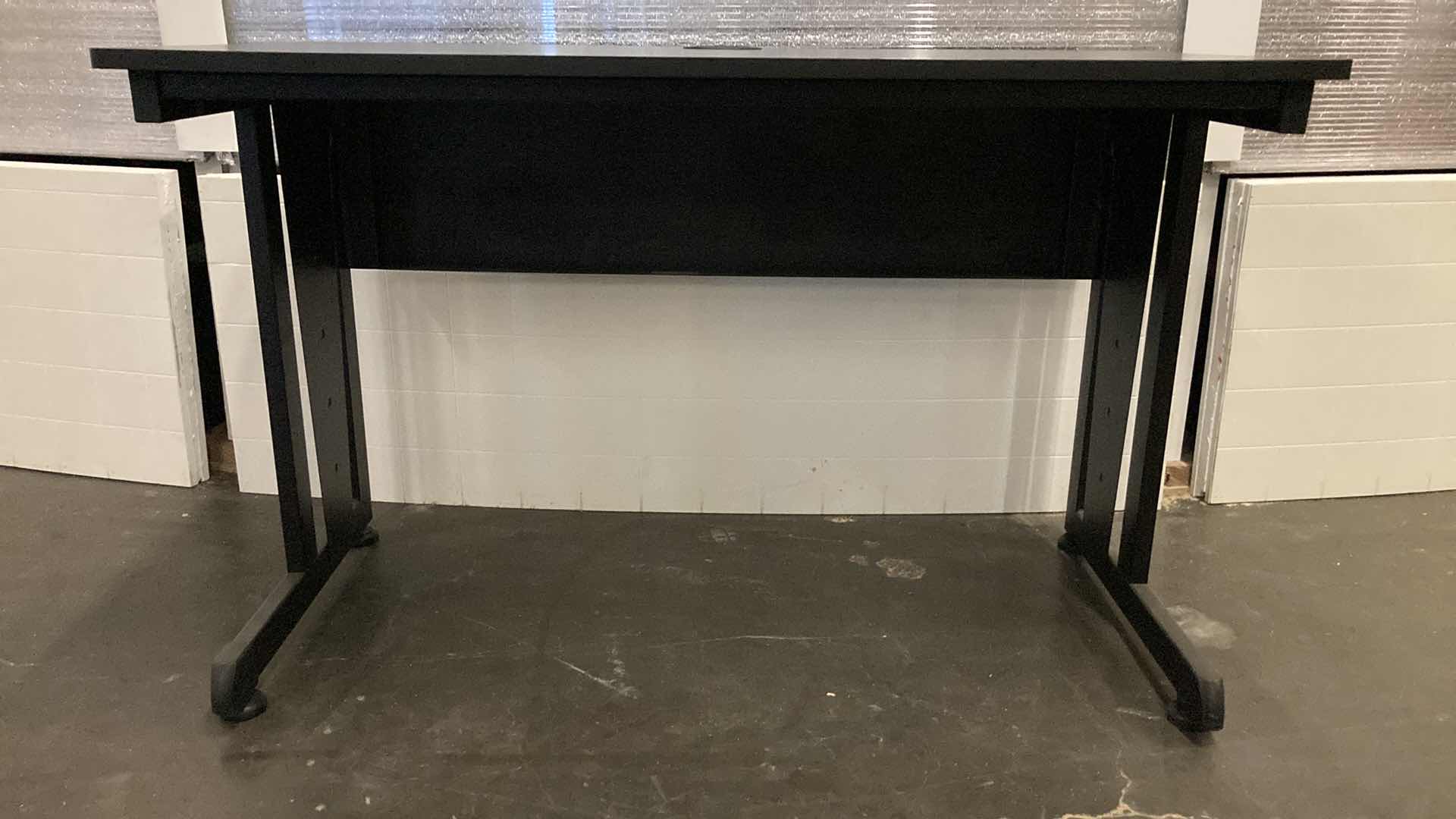 Photo 1 of COMPUTER WORKSTATION BLACK DESK 47” X 24” H30”