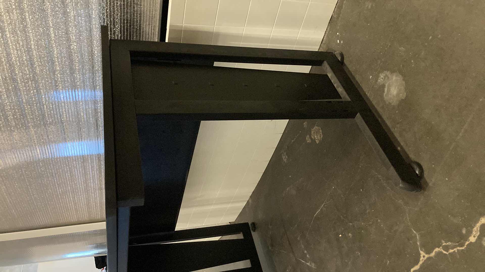 Photo 1 of COMPUTER WORKSTATION BLACK DESK 47” X 24” H30”