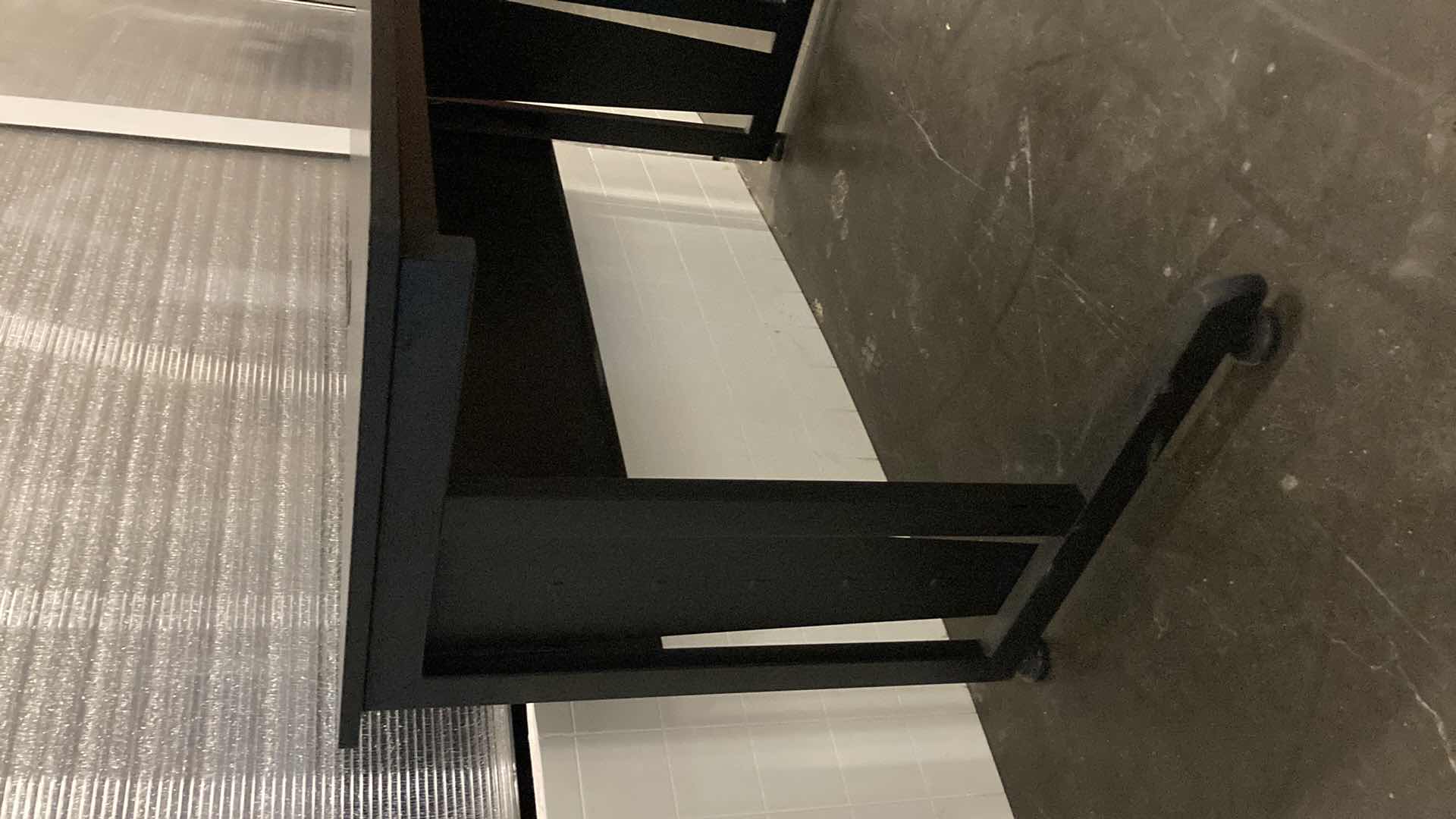 Photo 1 of COMPUTER WORKSTATION BLACK DESK 47” X 24” H30”