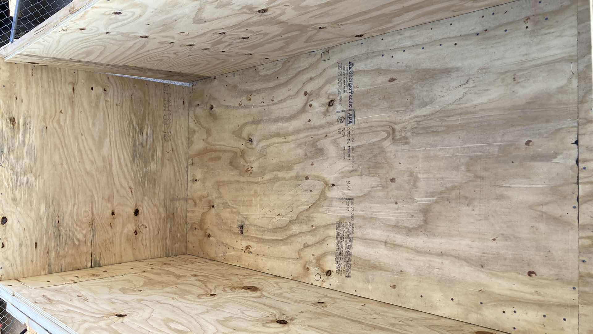 Photo 1 of WOOD CARGO SHIPPING CRATE W LID 114” X 52” H50”