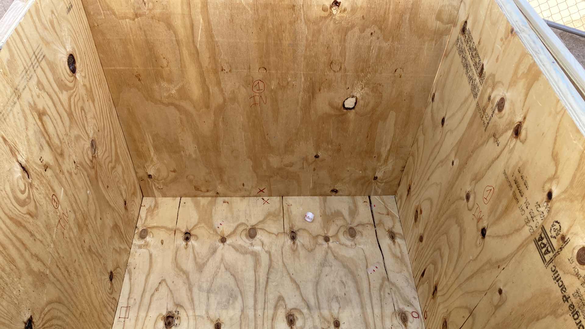 Photo 1 of WOOD CARGO SHIPPING CRATE W LID 51” X 52” H50”