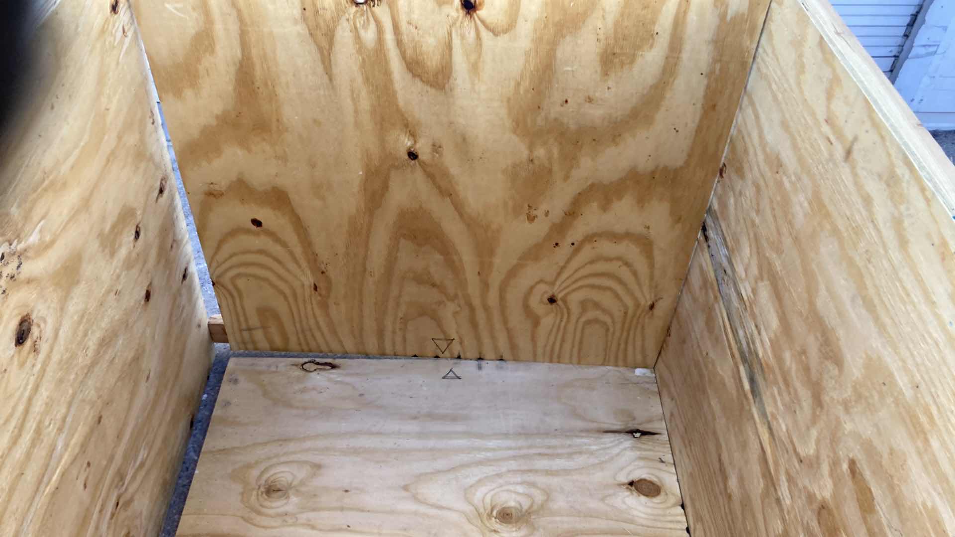 Photo 1 of WOOD CARGO SHIPPING CRATE W LID 51” X 52” H50”