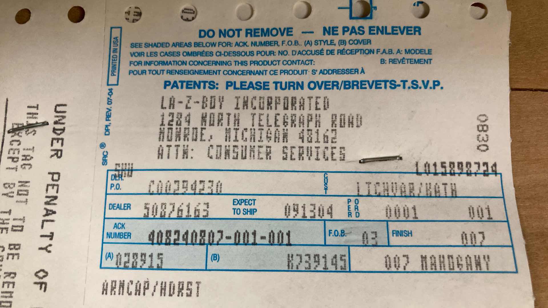 Photo 1 of LA-Z-BOY CHEETAH PRINT CLOTH RECLINER WING BACK CHAIR 30” X 37” H40”