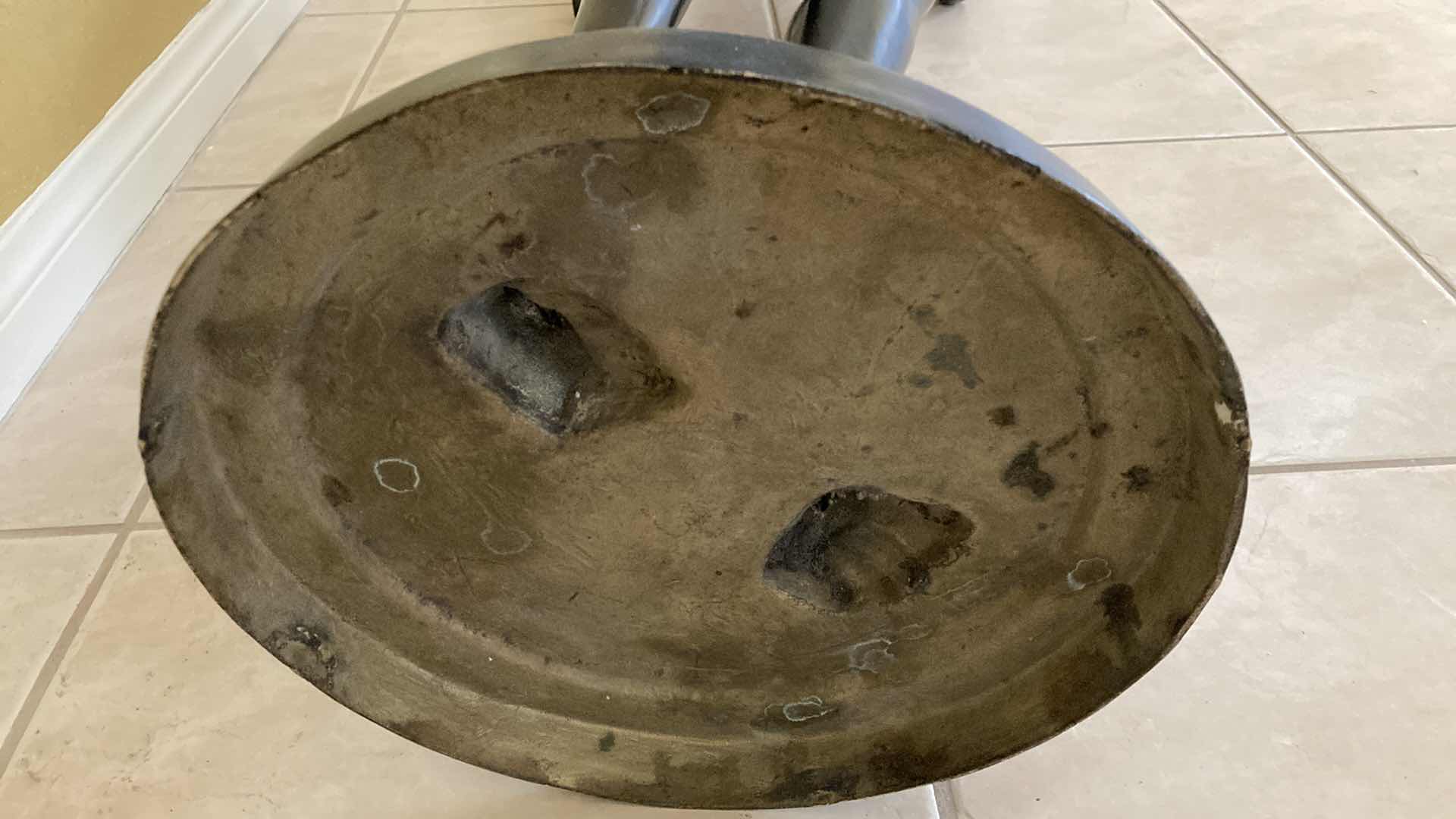 Photo 1 of AFRICAN TRIBE MOTHER & BABY EBONY/GOLD FINISH BRASS SCULPTED LIFE-SIZE STATUE 13” X 12” H64.25”