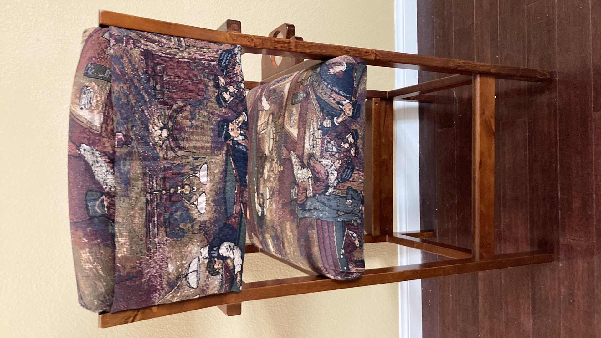 Photo 1 of RECREATIONAL PRODUCTS BILLARD THEME UPHOLSTERED BAR STOOL W CUP HOLDER 26” X 21” H45”