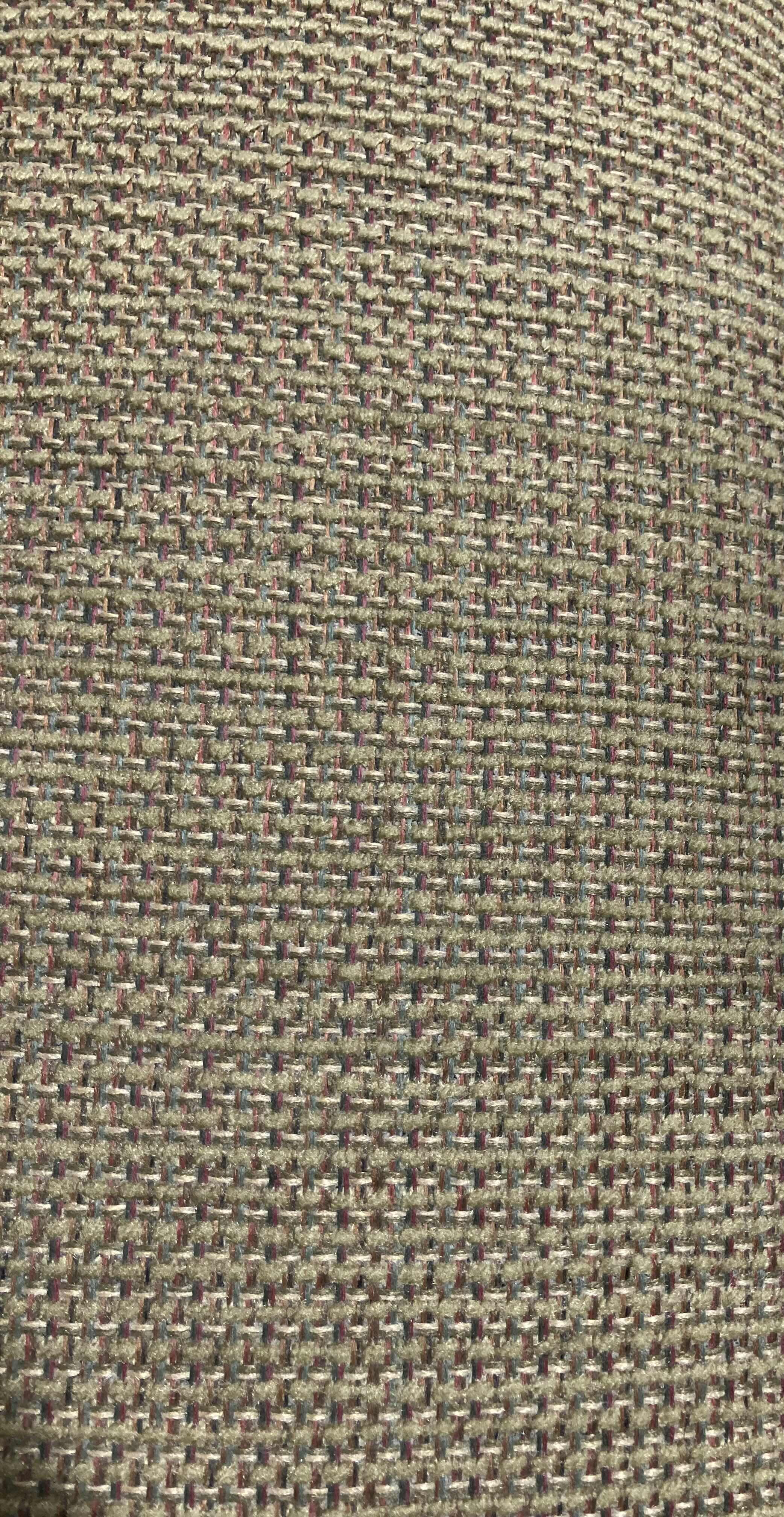 Photo 1 of CORDUROY UPHOLSTERED ARMLESS DARK WOOD FINISH CHAIR 20” X 25” H42”