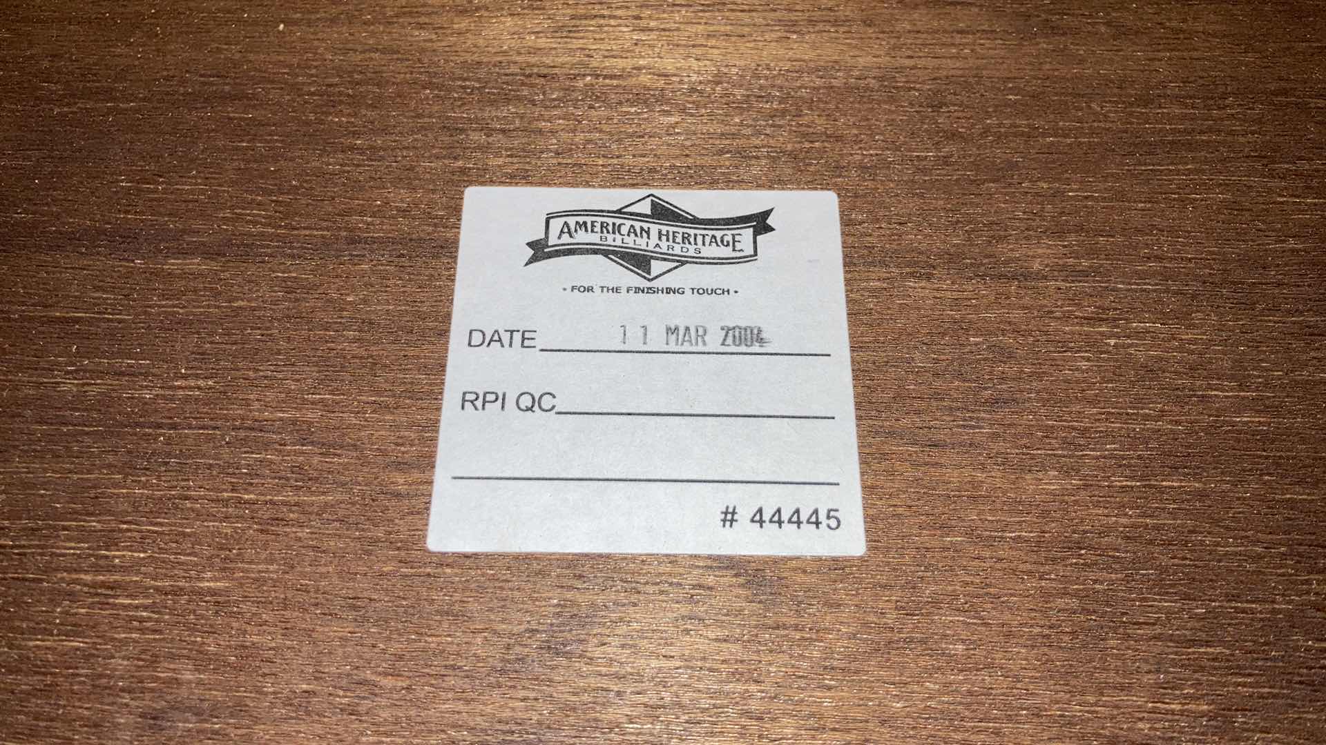 Photo 1 of AMERICAN HERITAGE BILLARDS POOL TABLE 55” X 98” H32.75”