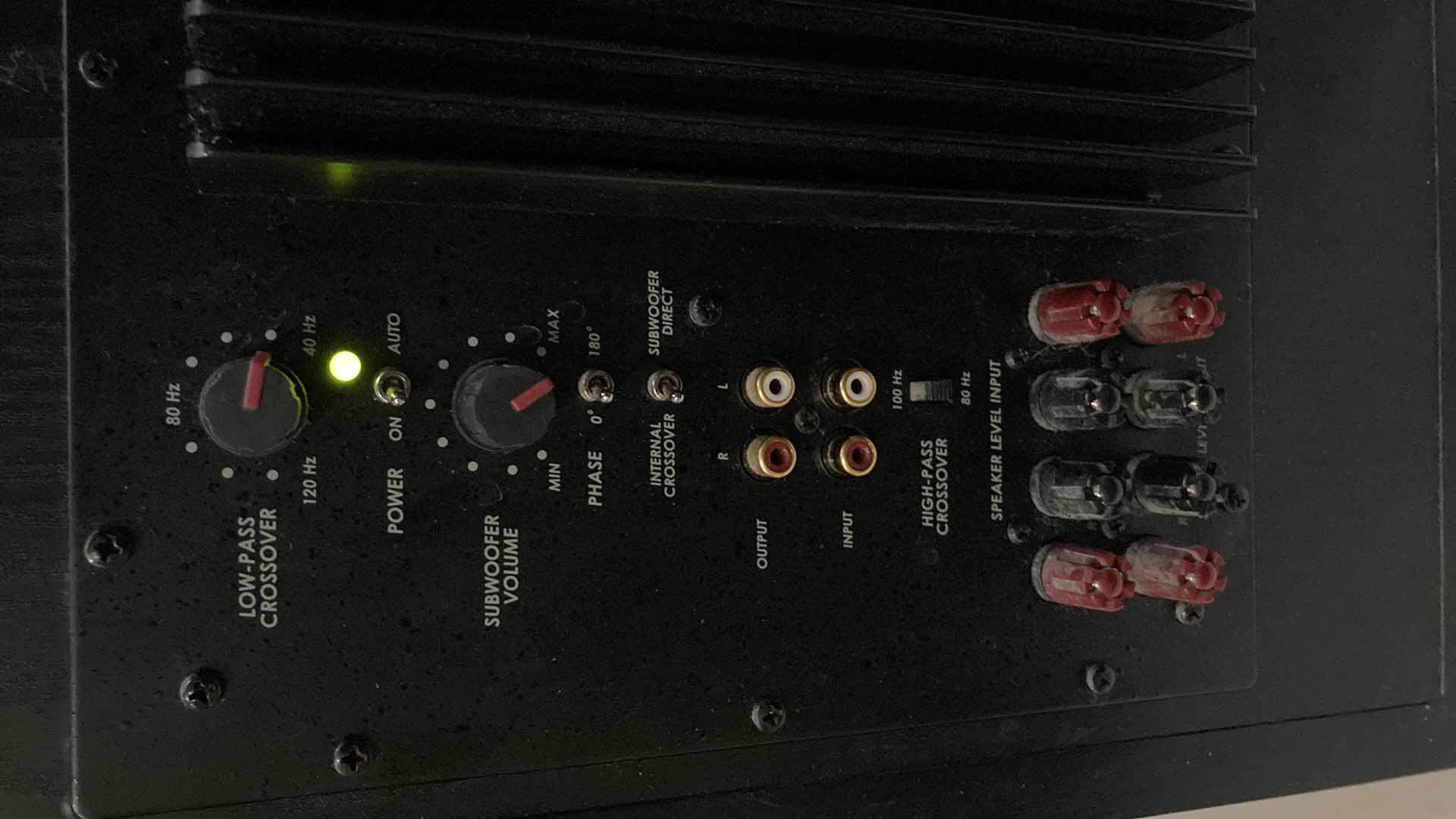 Photo 1 of VELODYNE DLS SUBWOOFER MODEL DLS-3500 W SPEAKER WIRE