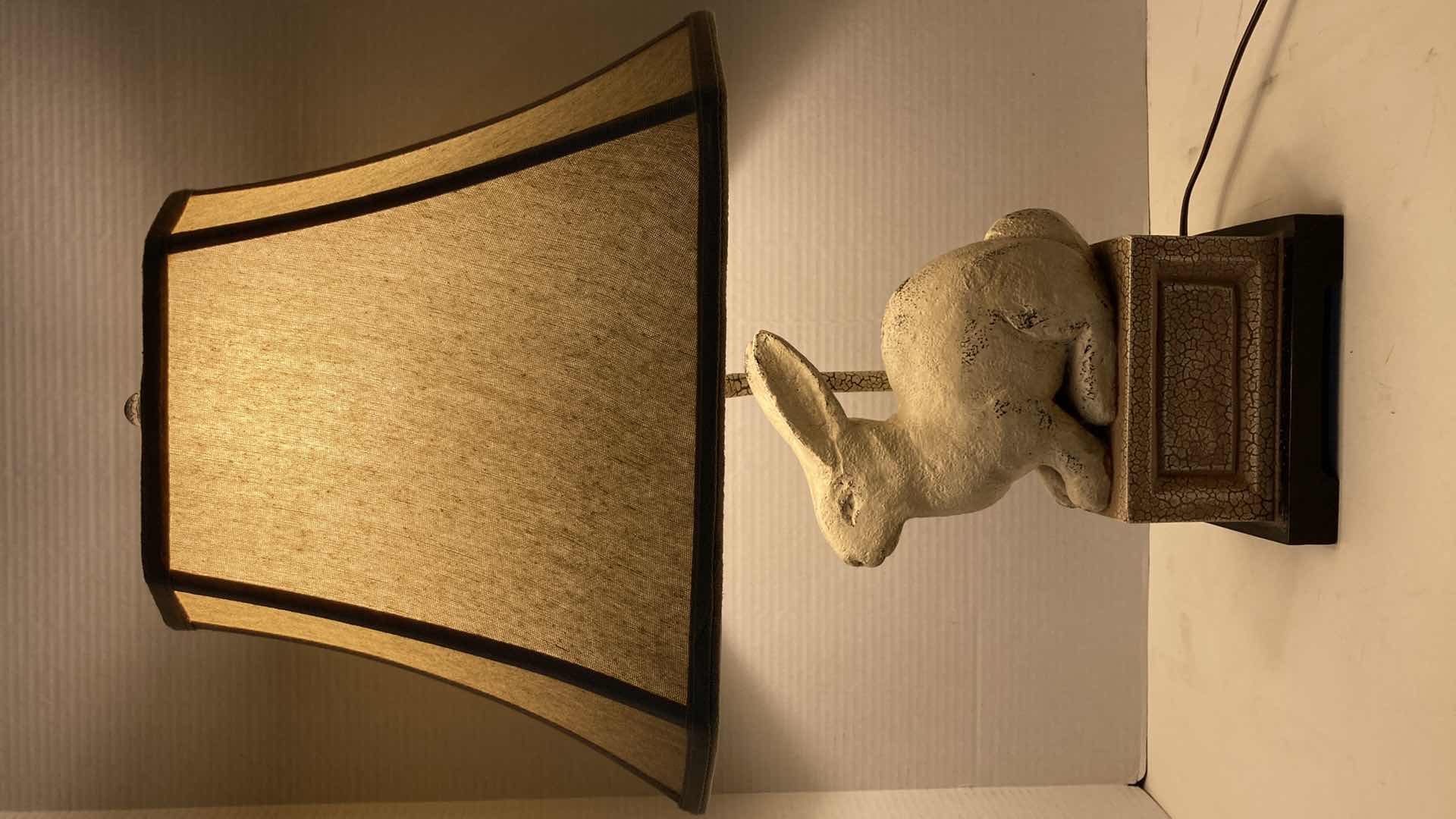 Photo 1 of UTTERMOST DIGNIFIED RABBIT LAMP 14” X 24”