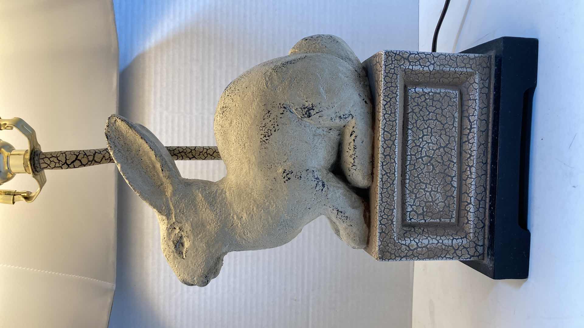 Photo 1 of UTTERMOST DIGNIFIED RABBIT LAMP 14” X 24”