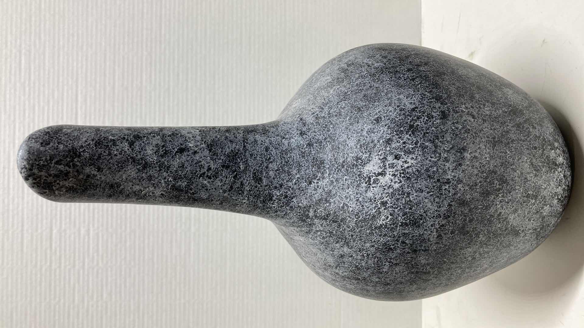 Photo 1 of GRAY STONE FINISH CERAMIC WEDDING VASE 8.5” X 17”