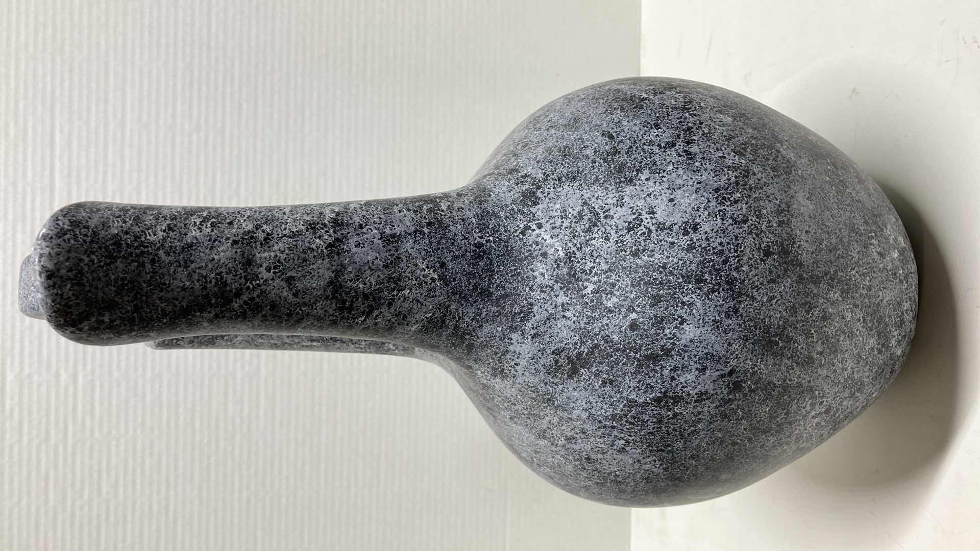 Photo 1 of GRAY STONE FINISH CERAMIC WEDDING VASE 8.5” X 17”