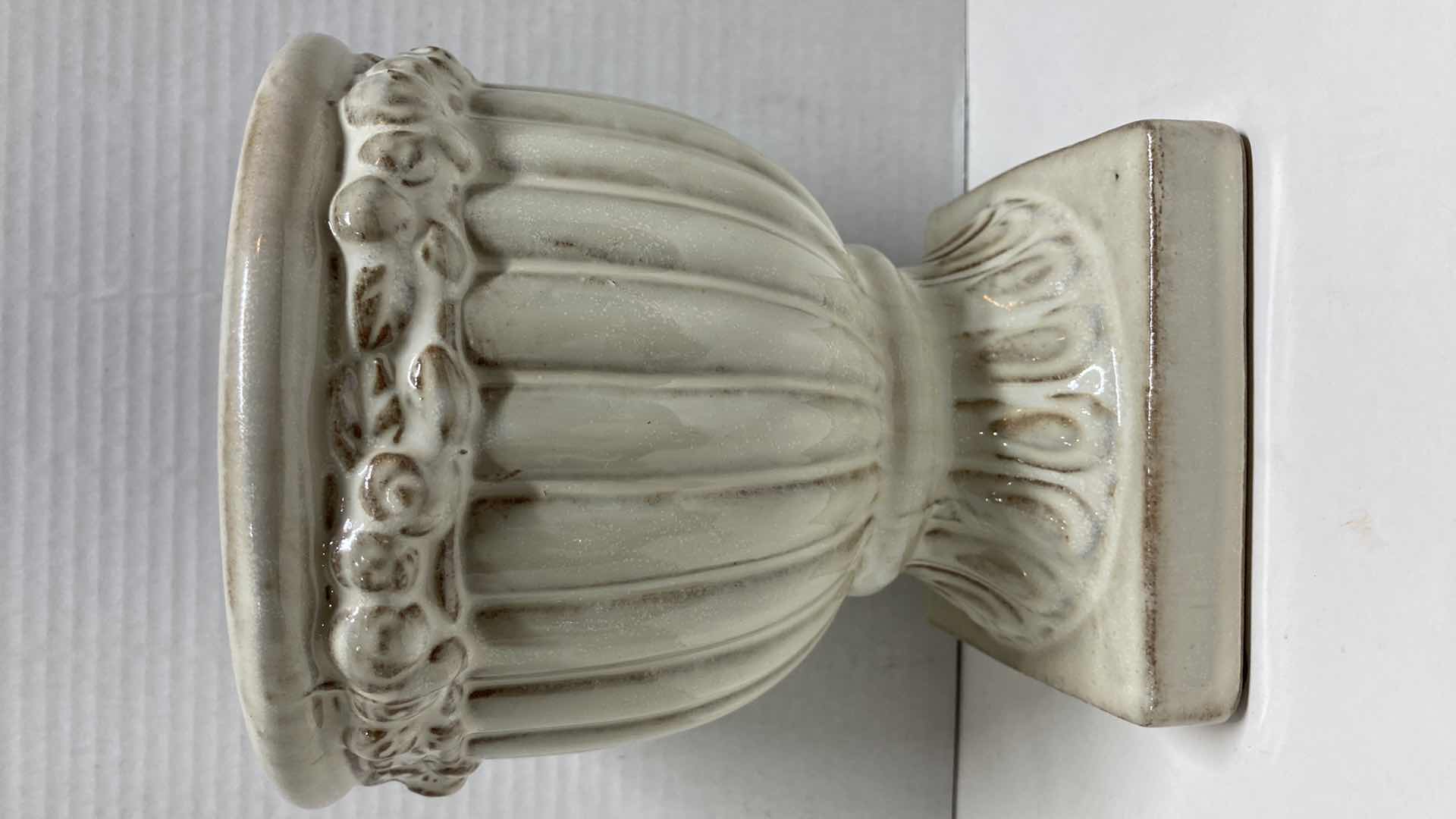 Photo 1 of ROMAN STYLE CERAMIC PLANTER 6.5” X 7.5”