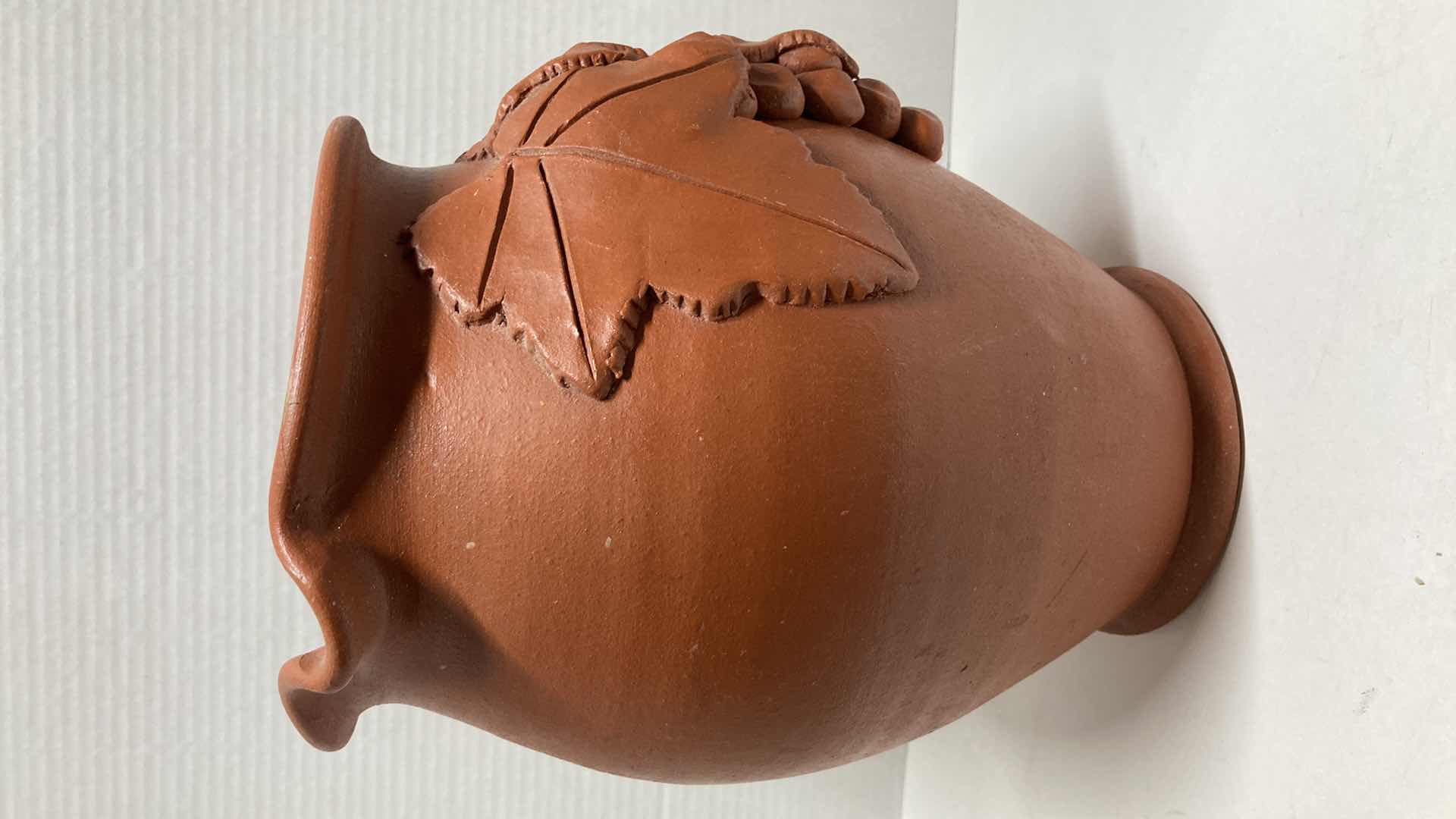 Photo 1 of GRAPEVINE DECORATIVE CLAY PITCHER 10” X 8” H10.5”
