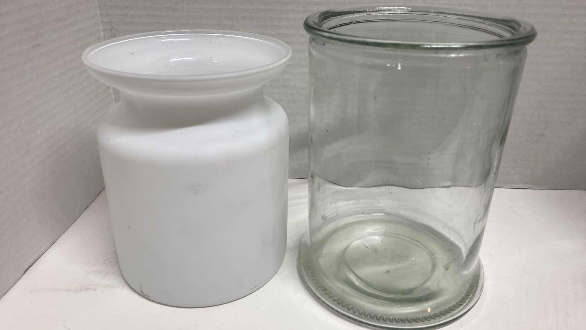 Photo 1 of GLASS VASES-VARIOUS STYLES (4)