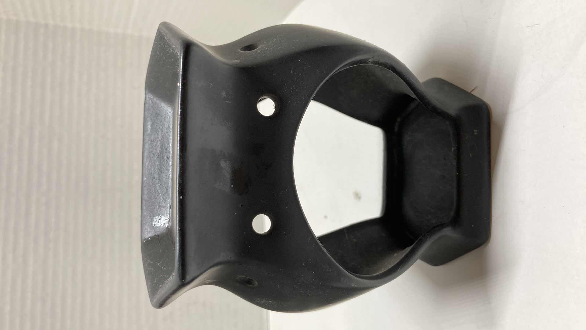 Photo 1 of BLACK CERAMIC INCENSE HOLDER & METAL CANDLE LANTERN W BLACK OIL DIFFUSER