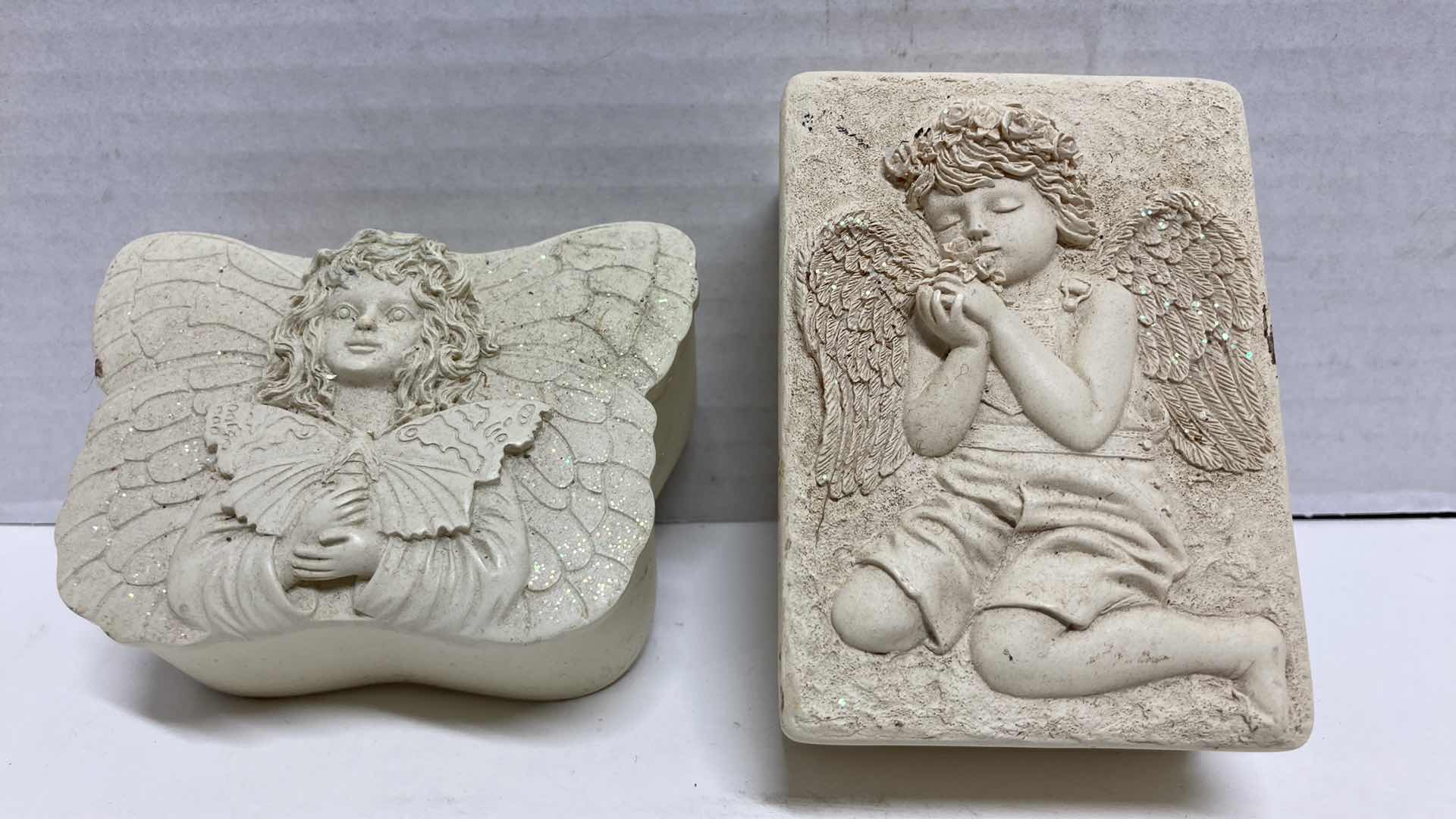 Photo 1 of ANGEL STARS WISHING BOXES (2) 3.5” X 2.5”