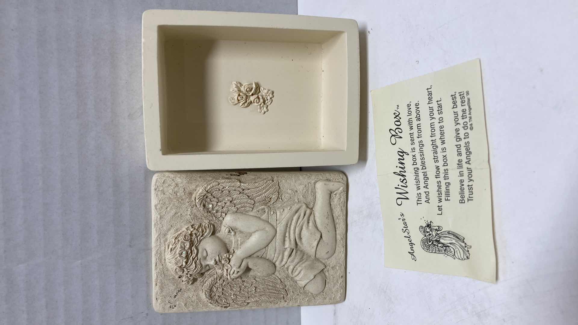 Photo 1 of ANGEL STARS WISHING BOXES (2) 3.5” X 2.5”