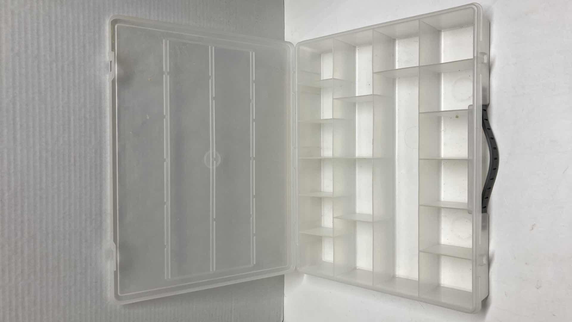 Photo 1 of JEWELRY STORAGE DISPLAY BOXES (6) W CRAFTING STORAGE CASE 14” X 11” H2.5”