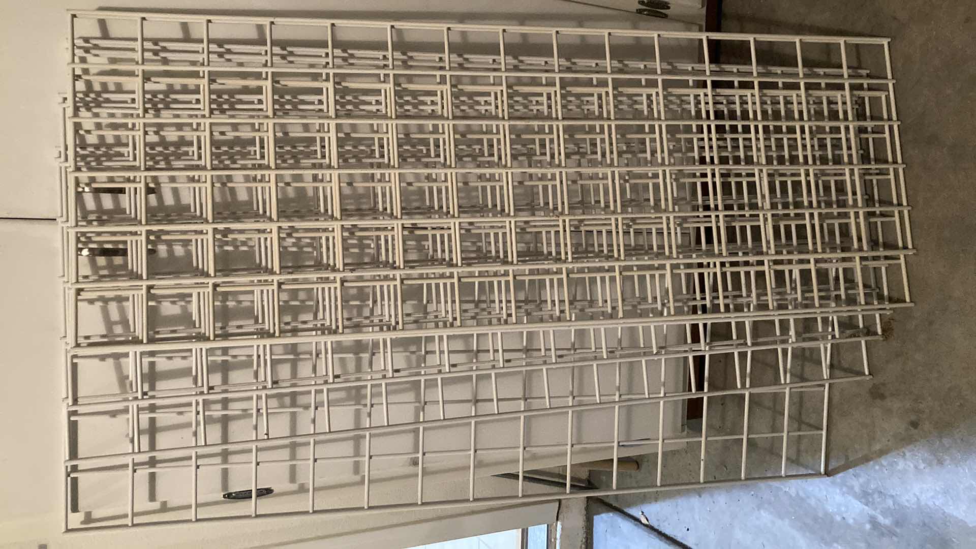 Photo 1 of WHITE METAL GRATED 6 TIER SHELF 44” X 13”-15” H46”