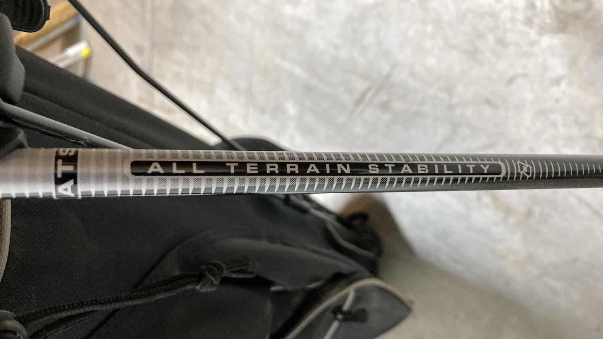 Photo 1 of OGIO VECTOR BLACK GOLF BAG W ALL TERRAIN STABILITY STAND, BALL SILO & ARC CLUB MANAGEMENT SYSTEM