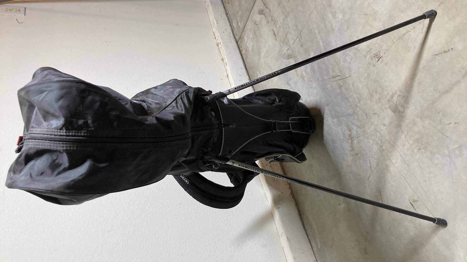 Photo 1 of OGIO VECTOR BLACK GOLF BAG W ALL TERRAIN STABILITY STAND, BALL SILO & ARC CLUB MANAGEMENT SYSTEM