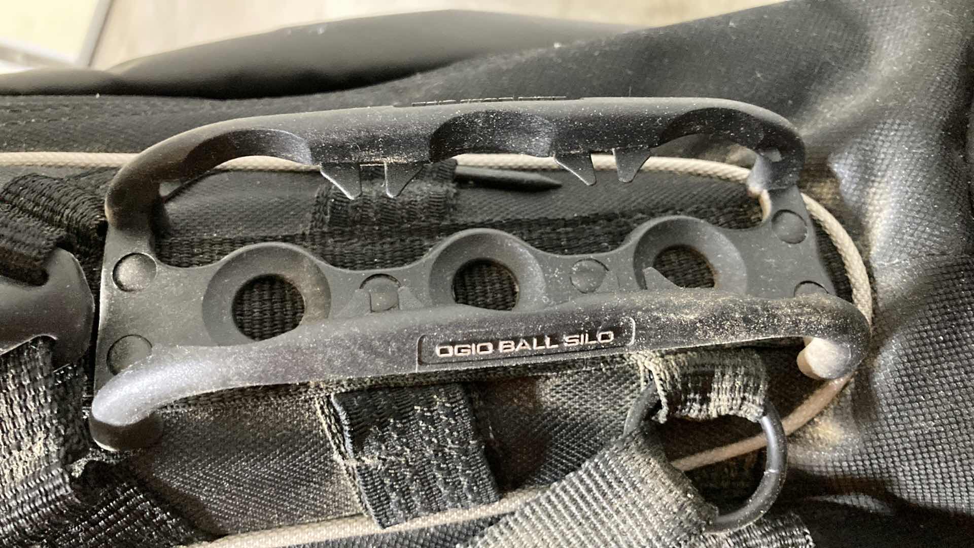 Photo 1 of OGIO VECTOR BLACK GOLF BAG W ALL TERRAIN STABILITY STAND, BALL SILO & ARC CLUB MANAGEMENT SYSTEM