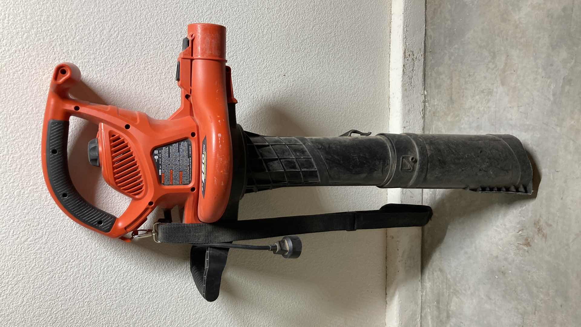 Photo 1 of BLACK & DECKER YARD BLOWER W ATTACHMENTS MODEL BV6600 TYPE 1