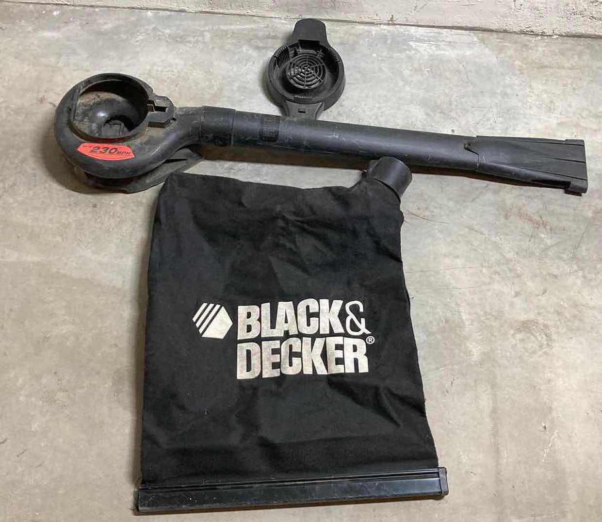 Photo 1 of BLACK & DECKER YARD BLOWER W ATTACHMENTS MODEL BV6600 TYPE 1