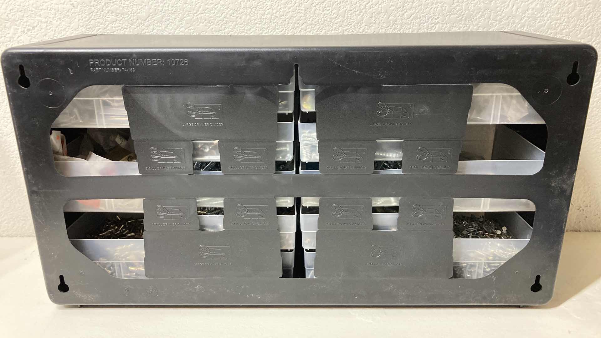 View 7 of AKRO-MILS 26 DRAWER HARDWARE STORAGE W HARDWARE 20” X 6.5” H10.25”