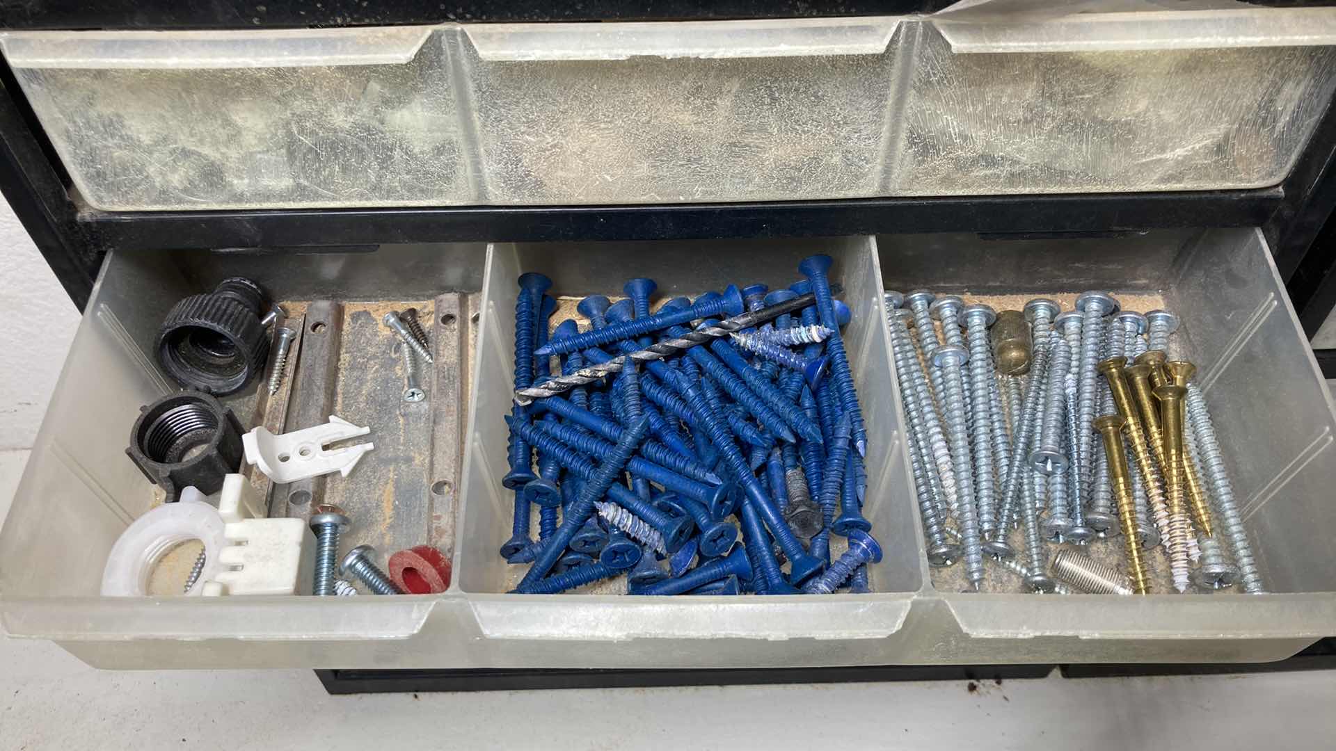 Photo 7 of HARDWARE 6 DRAWER 20 COMPARTMENT STORAGE W HARDWARE INCLUDED (2) 14.25” X 6.5” H18”