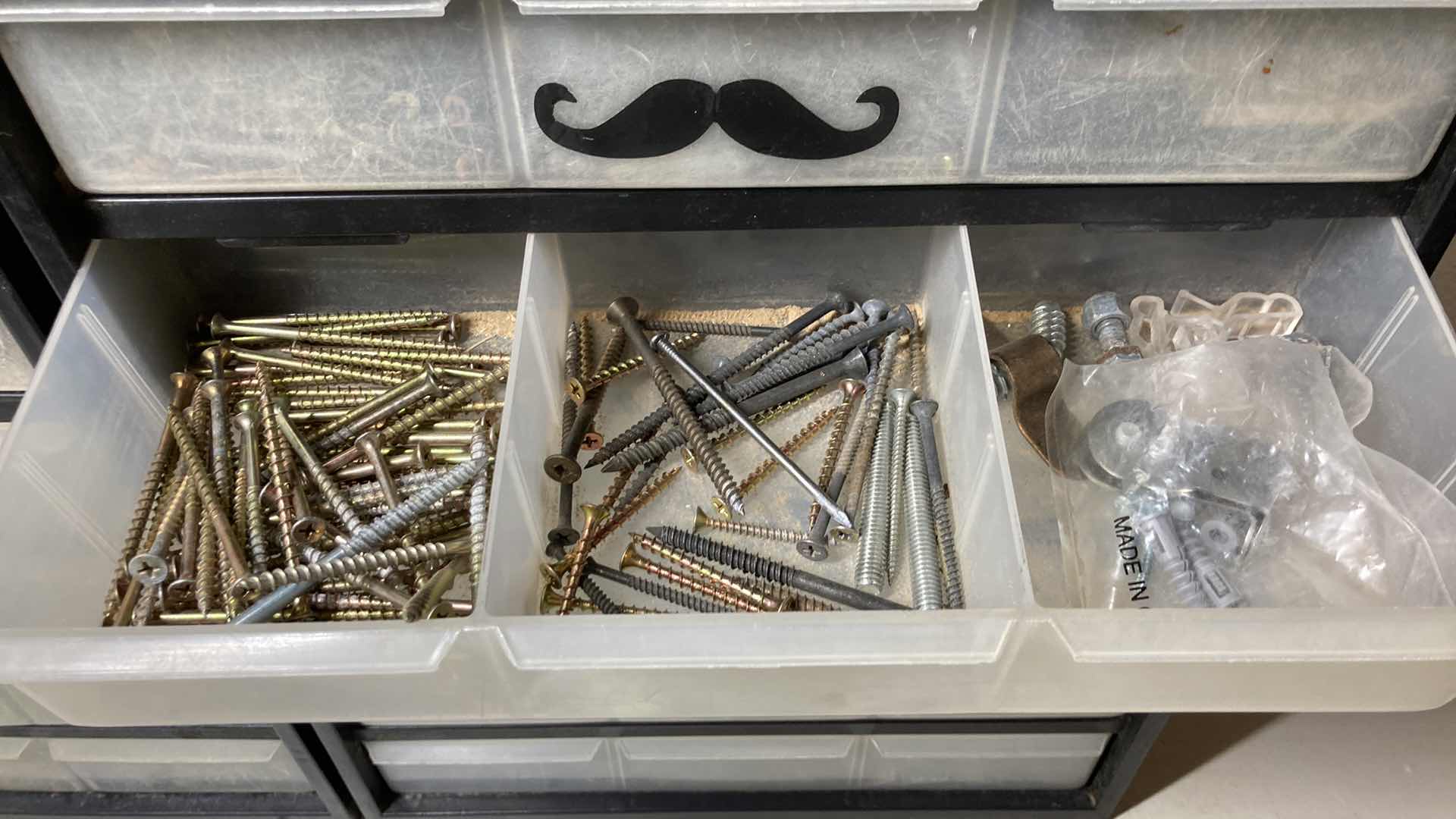 Photo 12 of HARDWARE 6 DRAWER 20 COMPARTMENT STORAGE W HARDWARE INCLUDED (2) 14.25” X 6.5” H18”