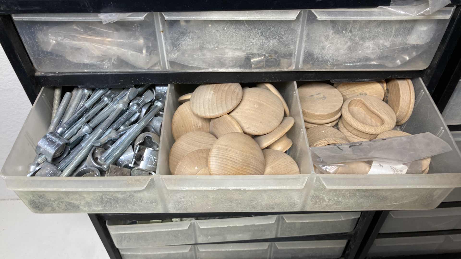 Photo 5 of HARDWARE 6 DRAWER 20 COMPARTMENT STORAGE W HARDWARE INCLUDED (2) 14.25” X 6.5” H18”