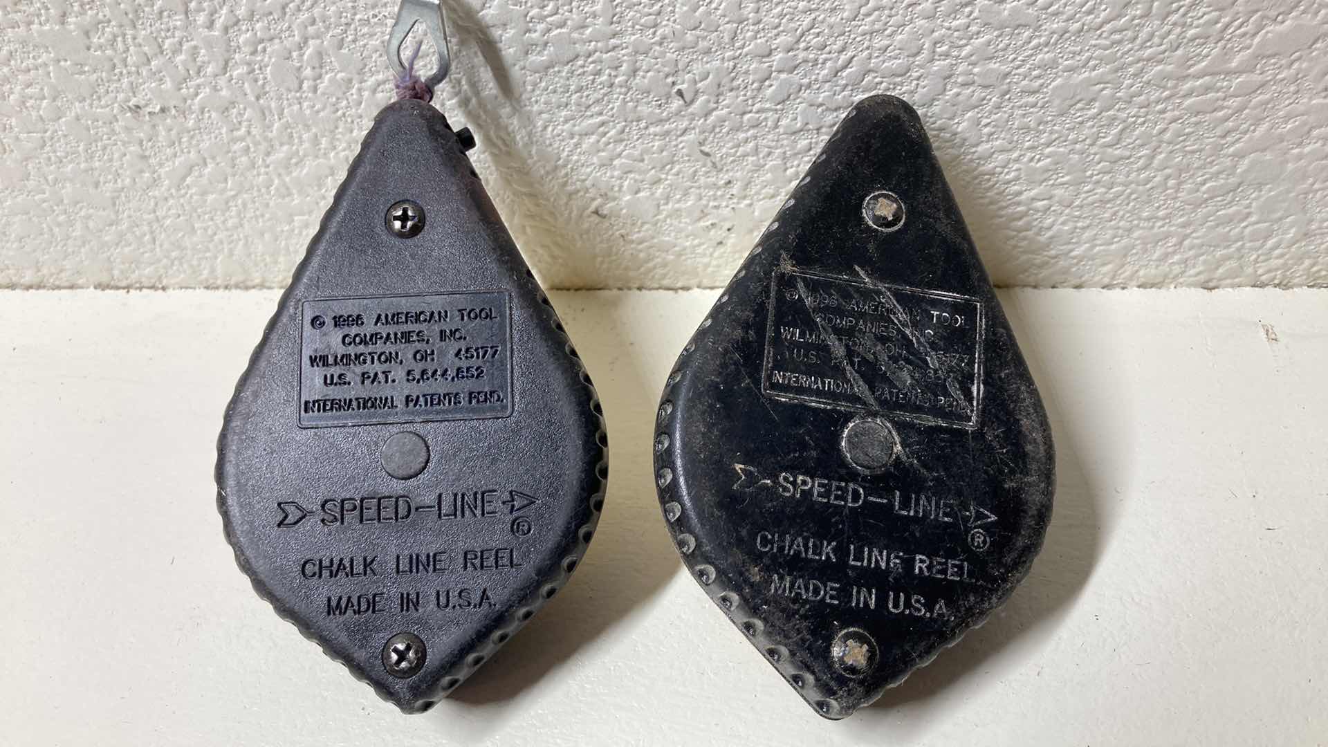 Photo 1 of AMERICAN TOOL CHALK SPEED LINE REELS (2) W IRWIN BLUE MARKING CHALK