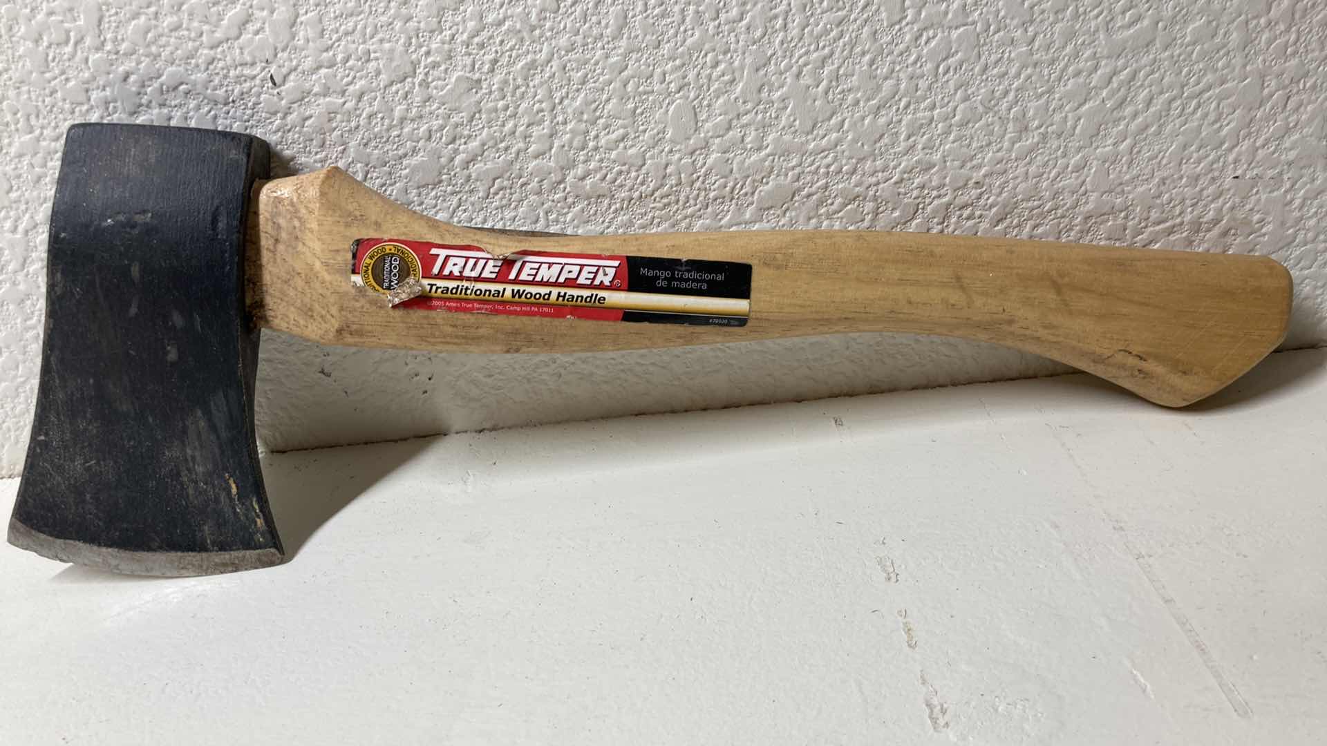 Photo 2 of TRUE TEMPER WOOD HANDLED HATCHET & LUDELL FIBERGLASS HANDLED HAND HELD PICK AXE