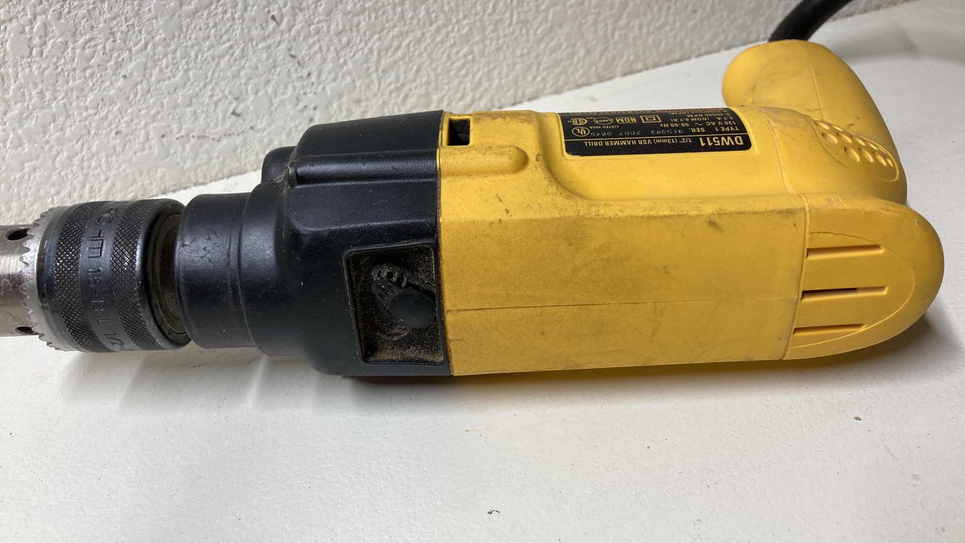 Photo 4 of DEWALT VSR HAMMER CORDED DRILL  MODEL DW511