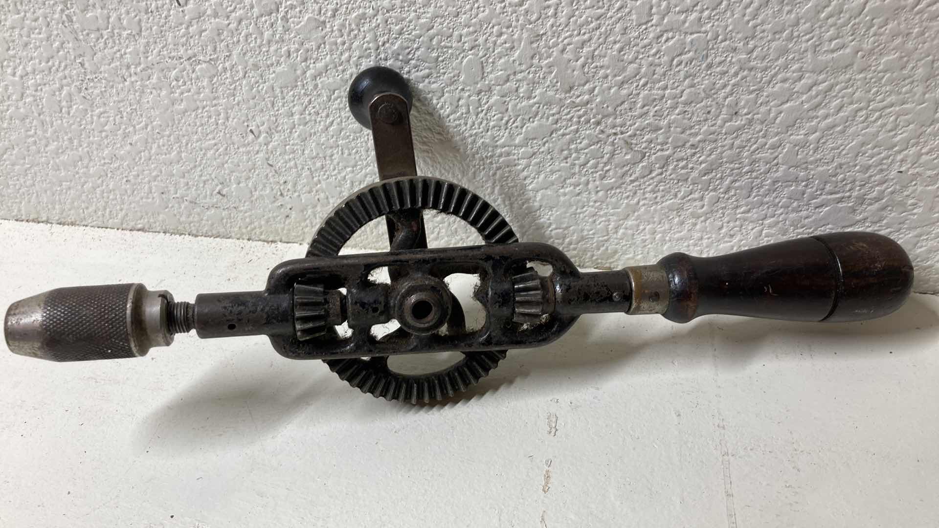 Photo 1 of P & B DRILL & MILLERS FALL CRANK DRILL W VINTAGE HAND SAW